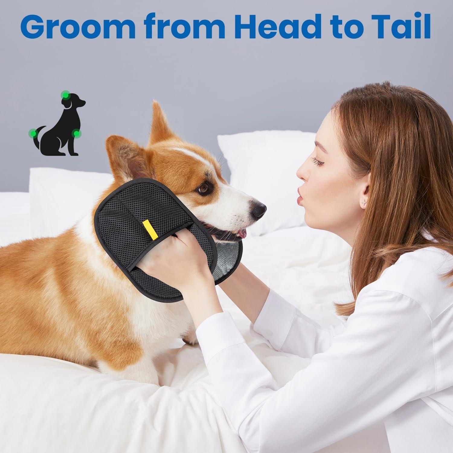 Guante Eliminador de Pelo de Mascota Reutilizable 3 Piezas