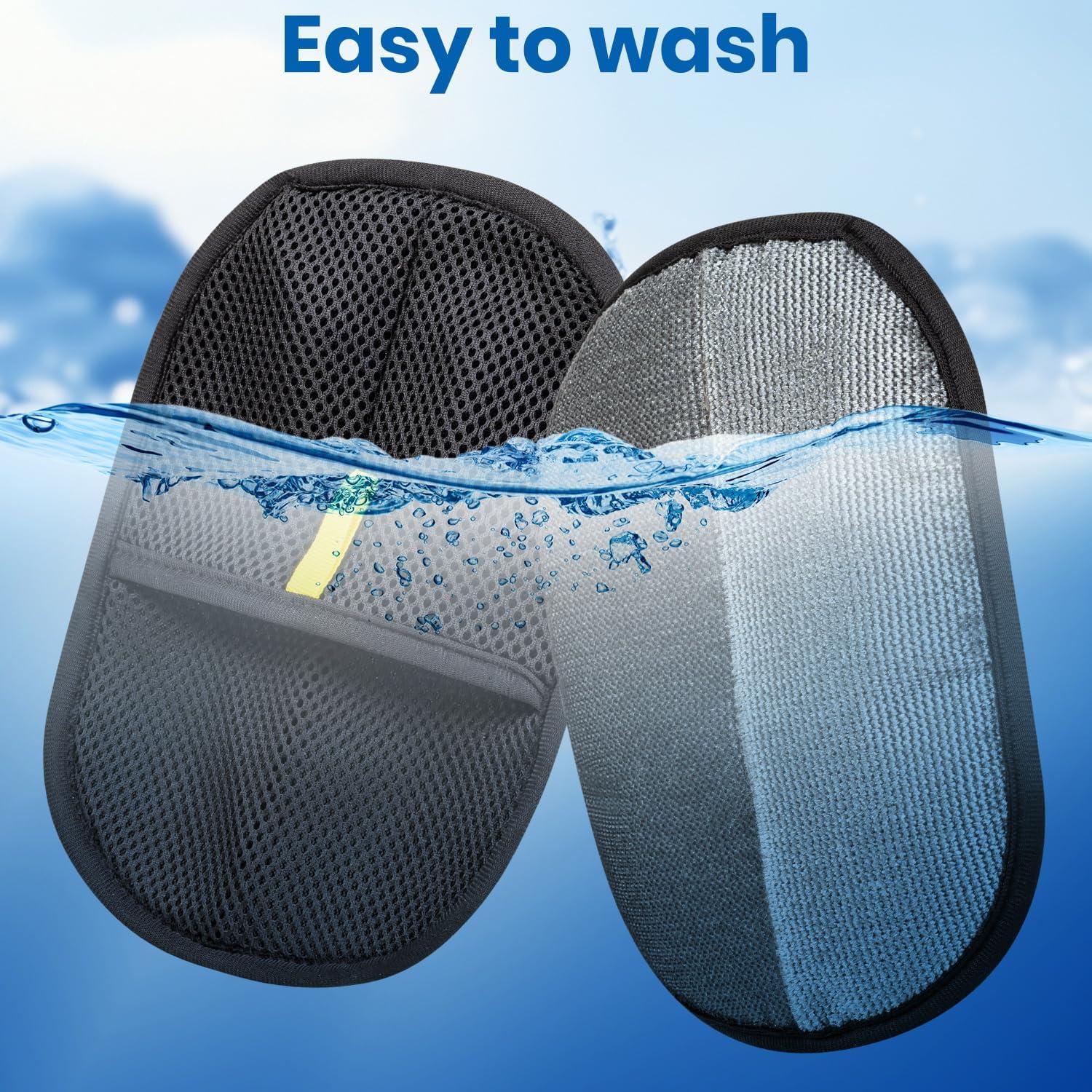 Guante Eliminador de Pelo de Mascota Reutilizable 3 Piezas