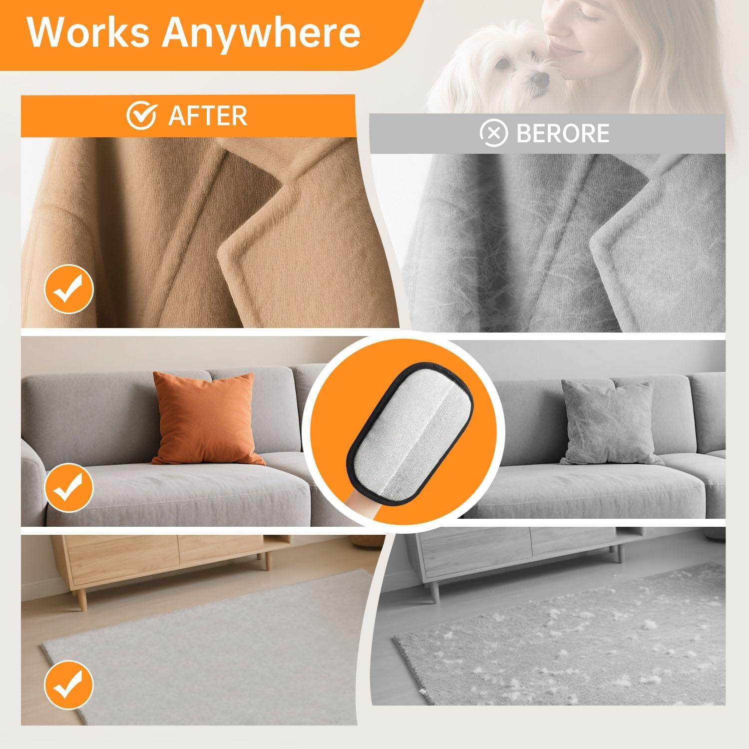 Guantes Eliminadores de Pelo de Mascota Ecológicos 2 Pcs