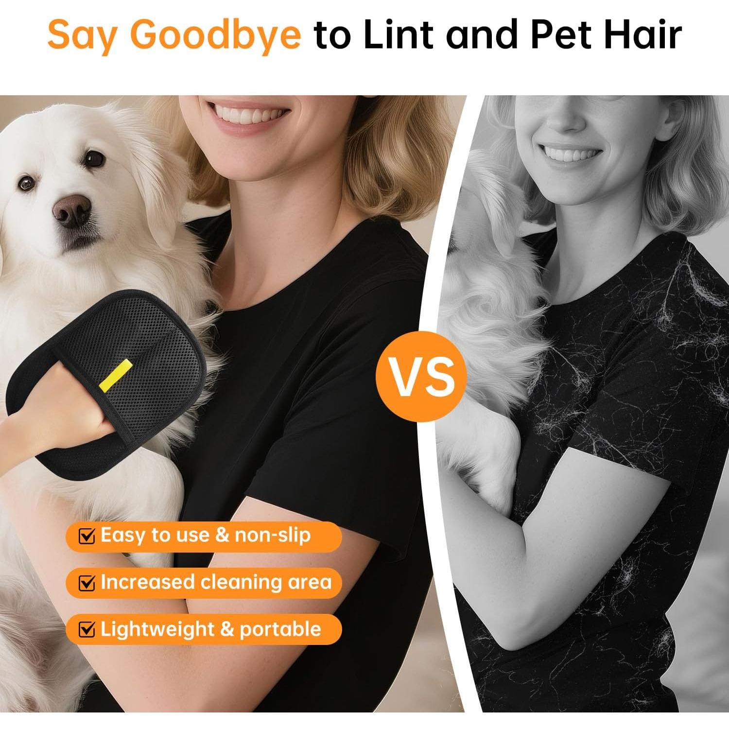 Guantes Eliminadores de Pelo de Mascota Ecológicos 2 Pcs