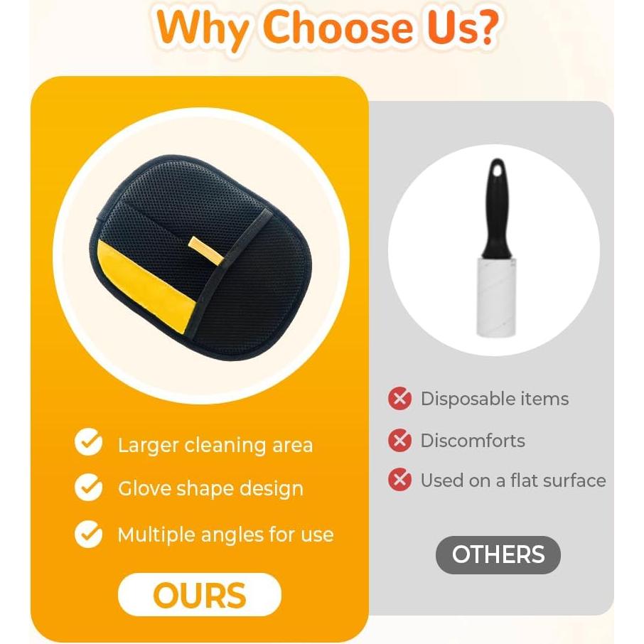 Guantes Quitapelos Electrostáticos NOGCAW 2PCS para Mascotas