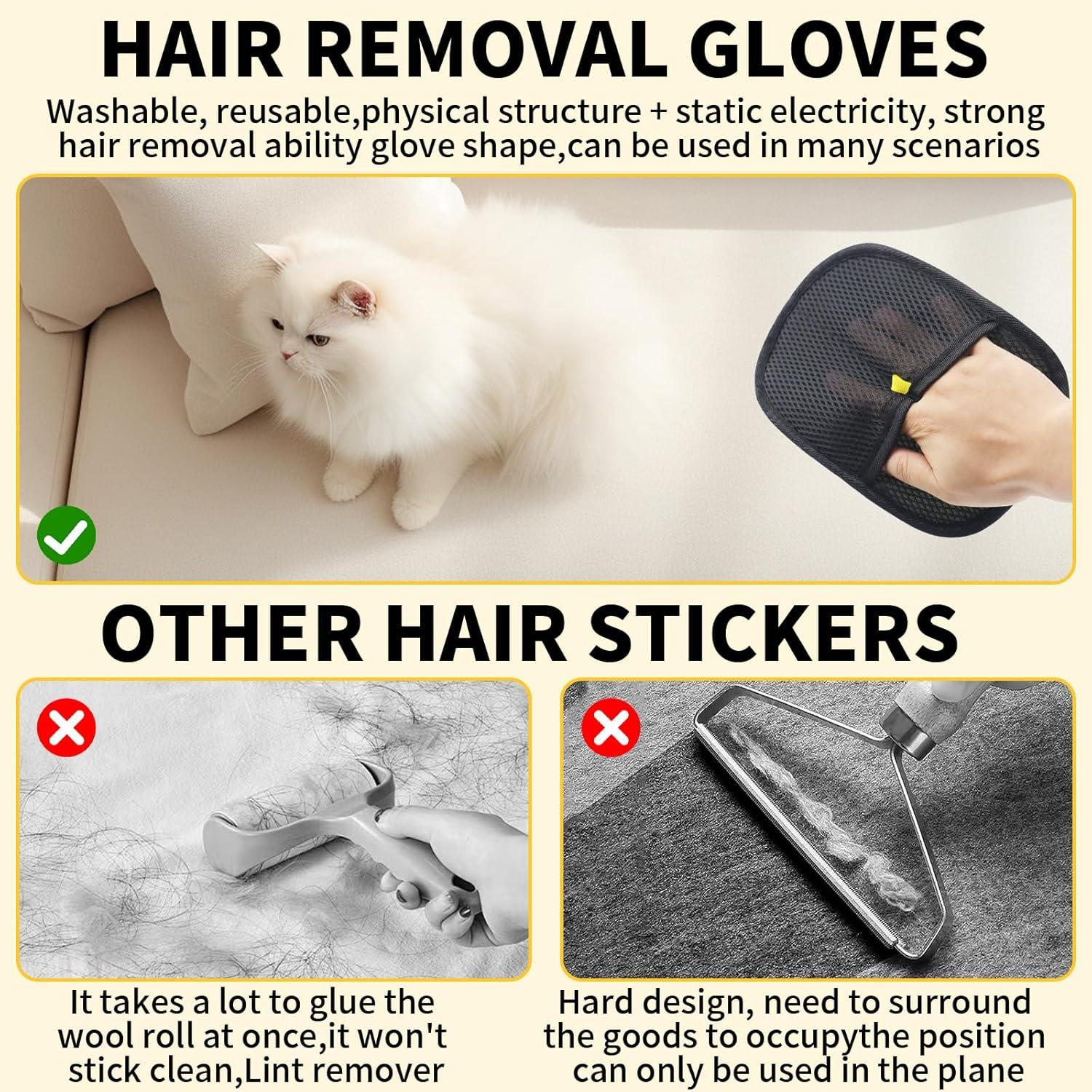 Guantes Electrostáticos para Remoción de Pelo de Mascotas OQXEJPHFN