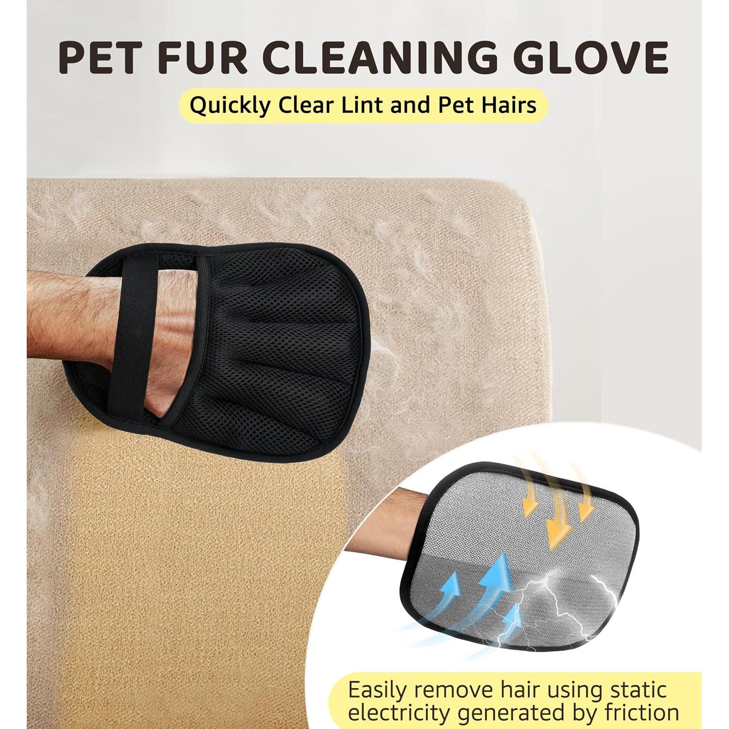 Guante Quitapelos para Mascotas IPTPAS - Lavable y Suave