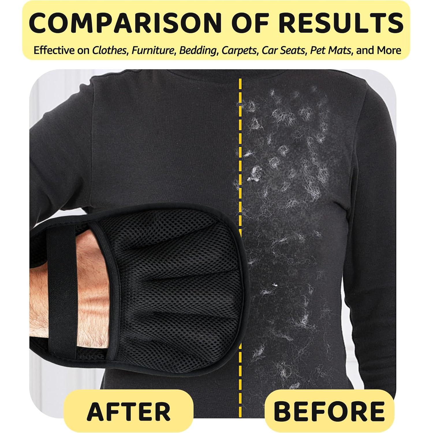 Guante Quitapelos para Mascotas IPTPAS - Lavable y Suave