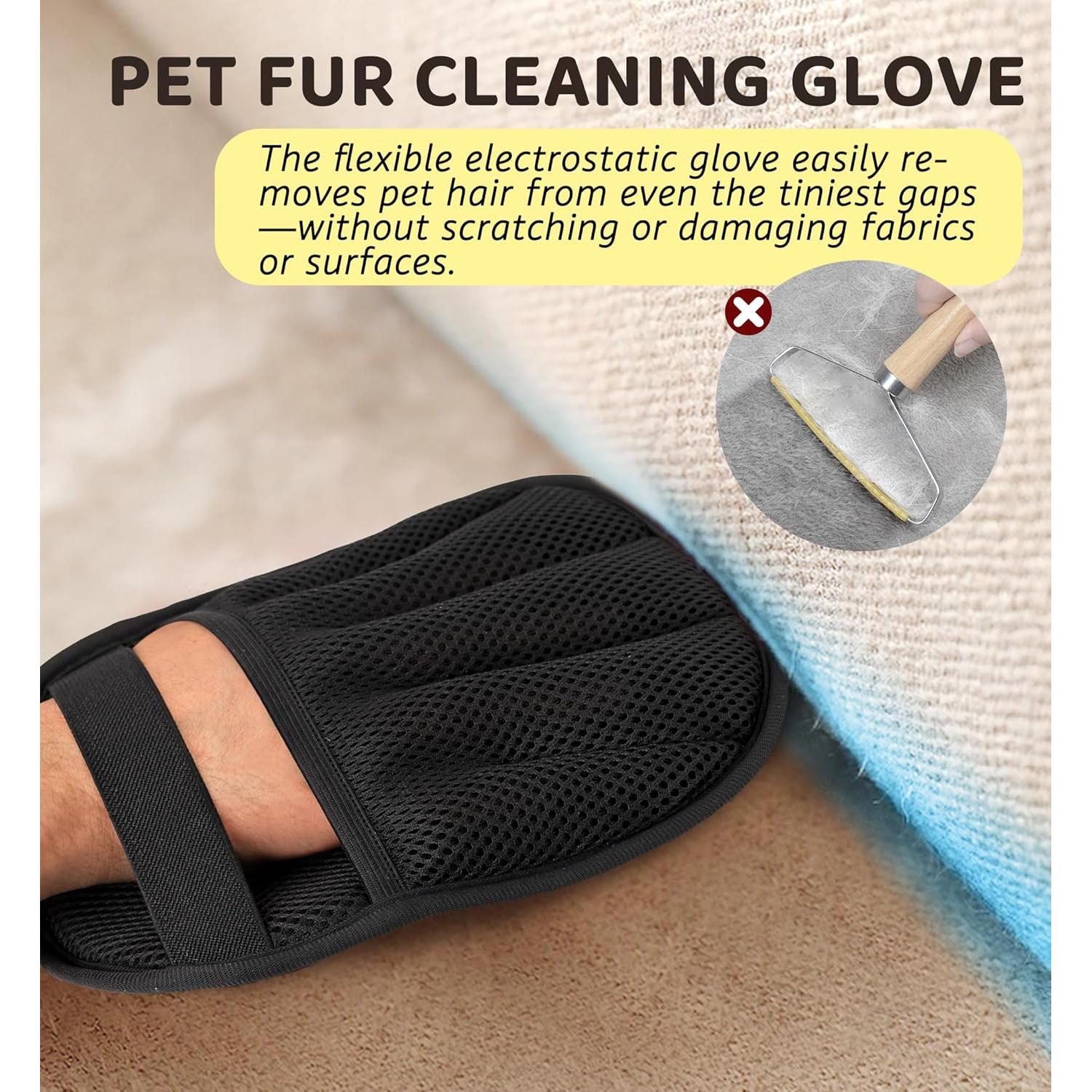 Guante Quitapelos para Mascotas IPTPAS - Lavable y Suave