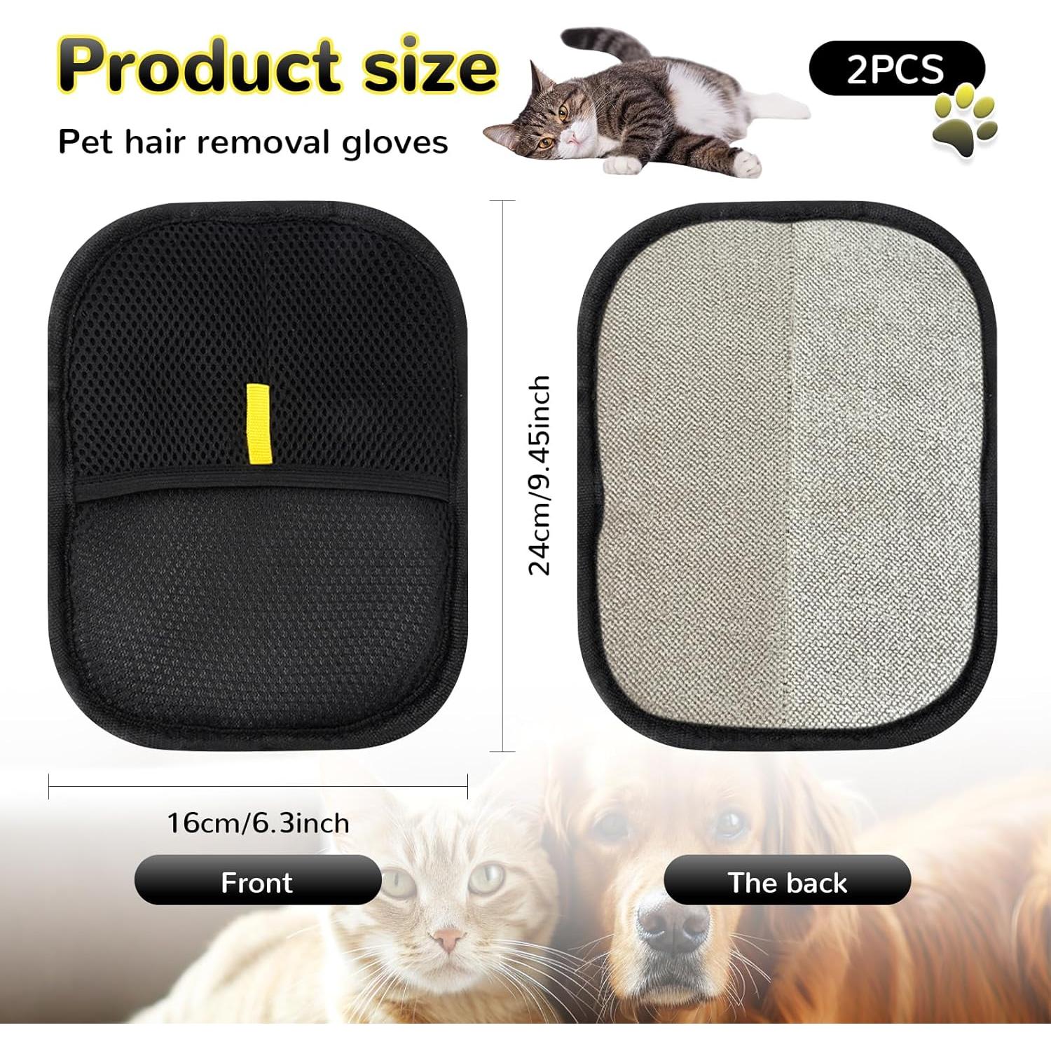 Guantes Removedores de Pelo de Mascota Nifani 2PCS Ecológicos