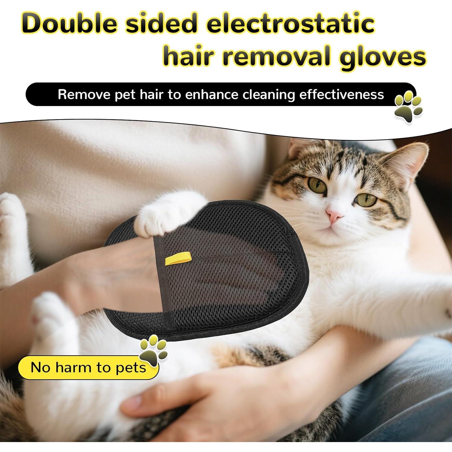 Guantes Removedores de Pelo de Mascota Nifani 2PCS Ecológicos