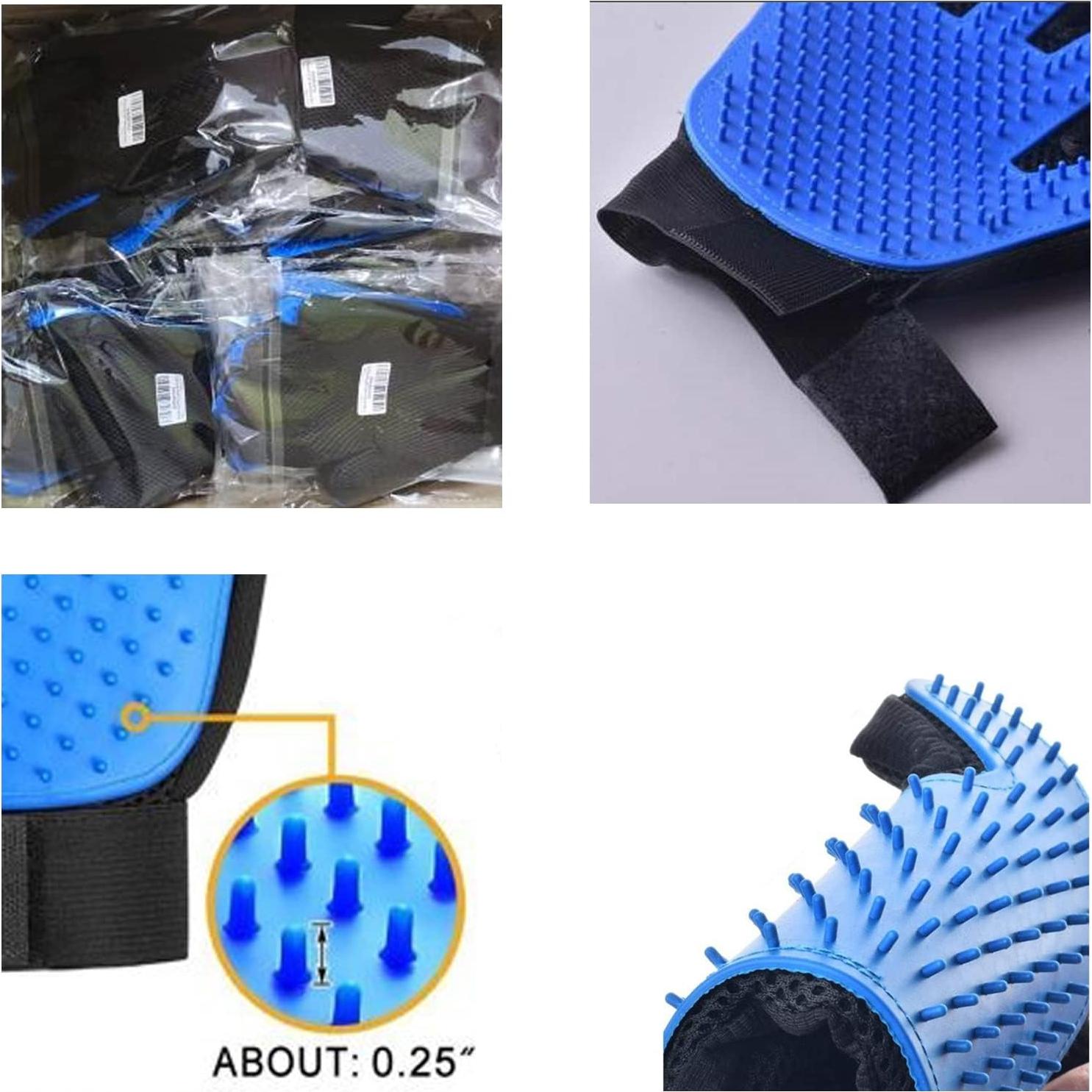 Guantes de Aseo para Mascotas PAZONE - 2 Piezas Ajustables