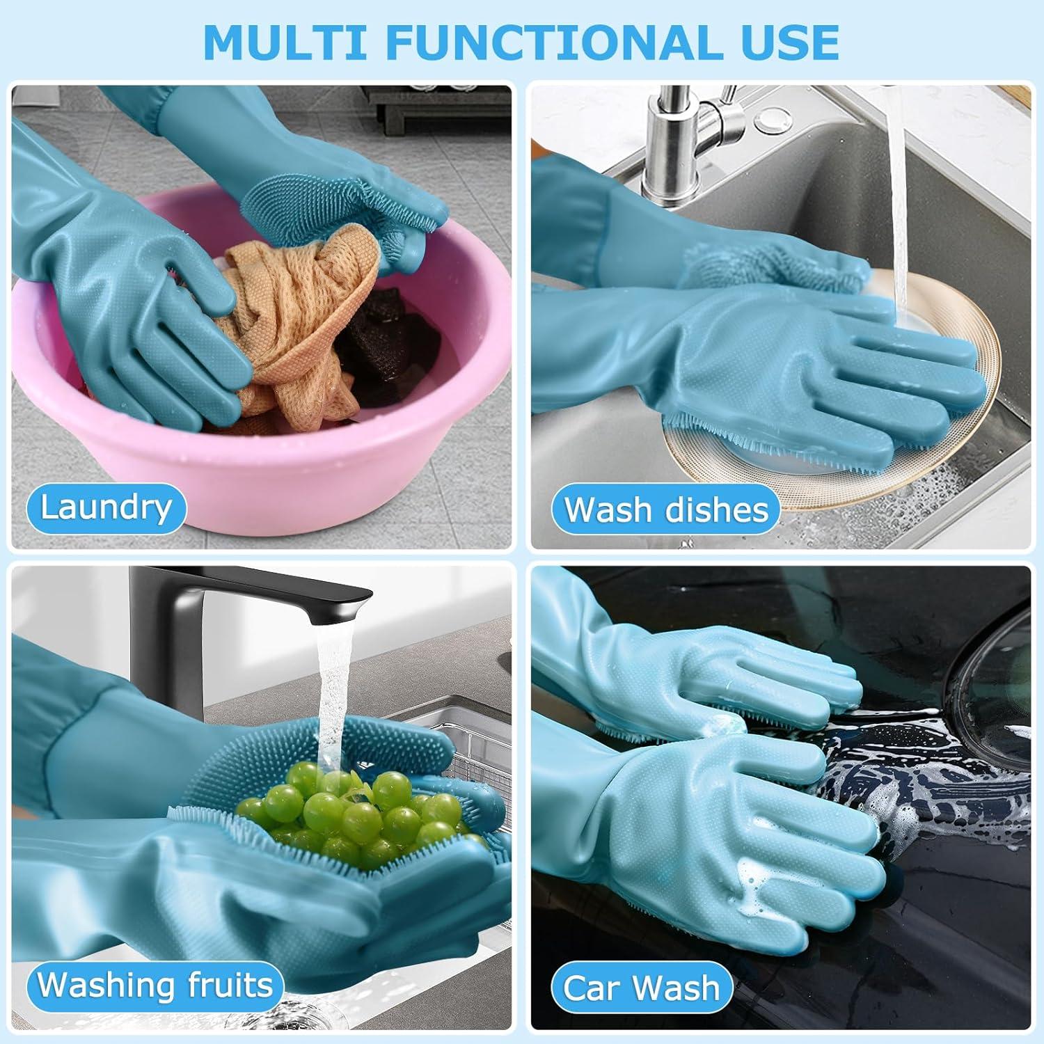 Guantes de Aseo para Mascotas Dongguan 43.9 cm Azul Nublado