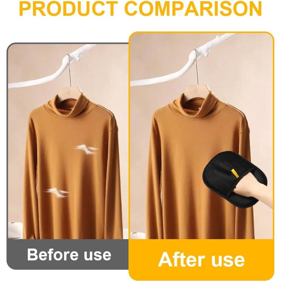 Guantes Quitapelos para Mascotas PoetryDraw - 2 Paquetes