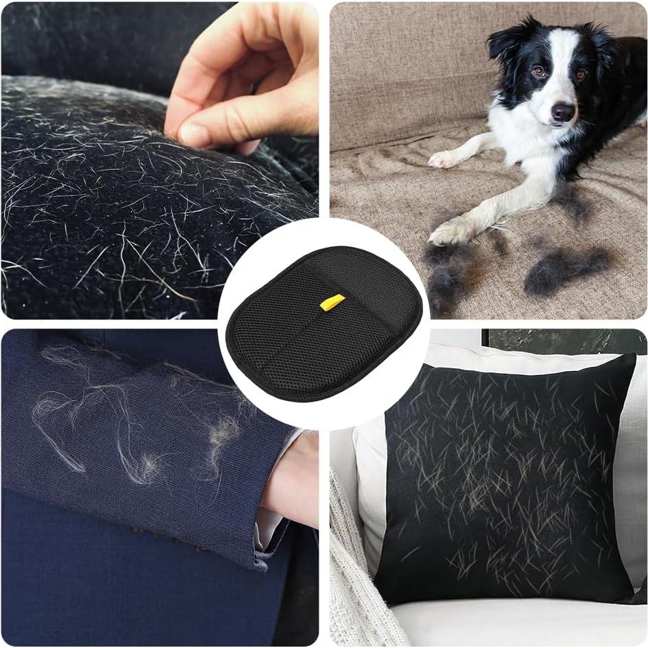 Guantes Quitapelos para Mascotas PoetryDraw - 2 Paquetes