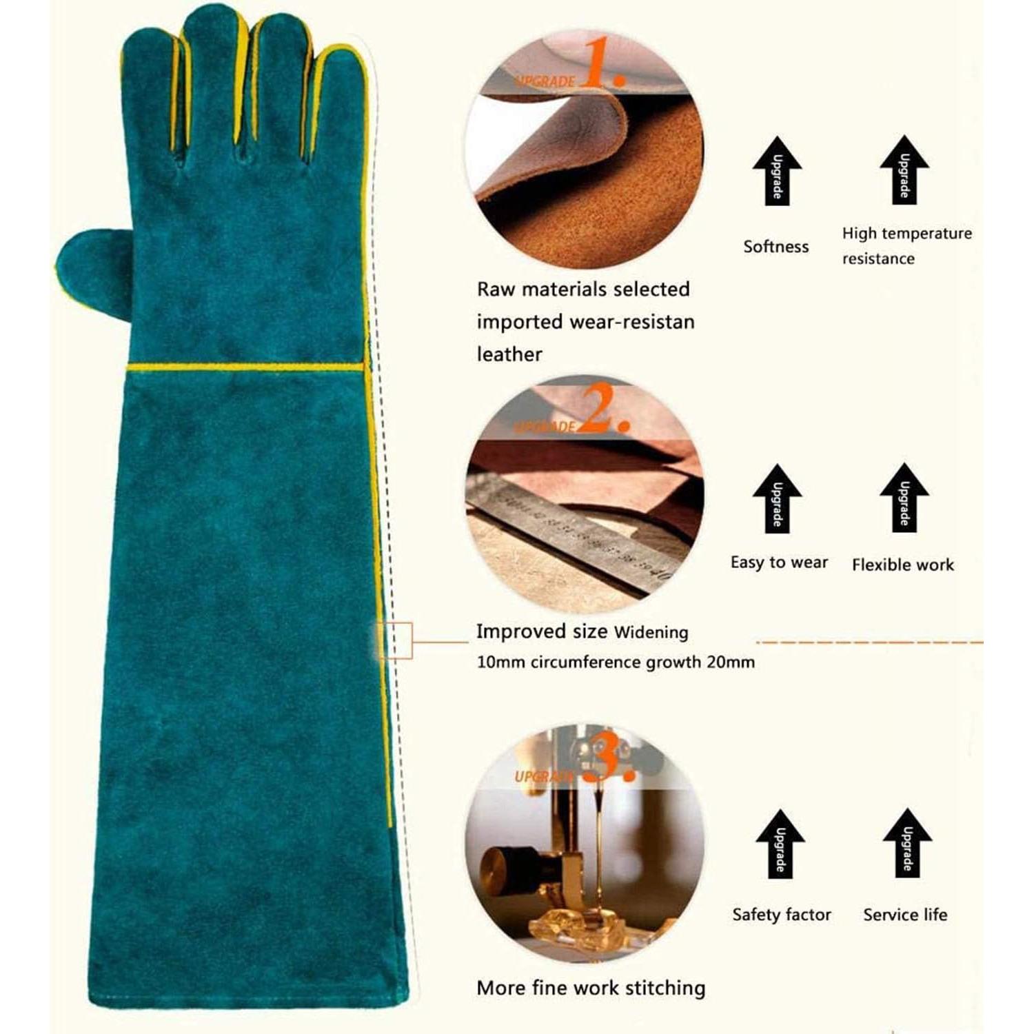 Guantes PeSandy para Manejo de Animales 60cm Resistentes