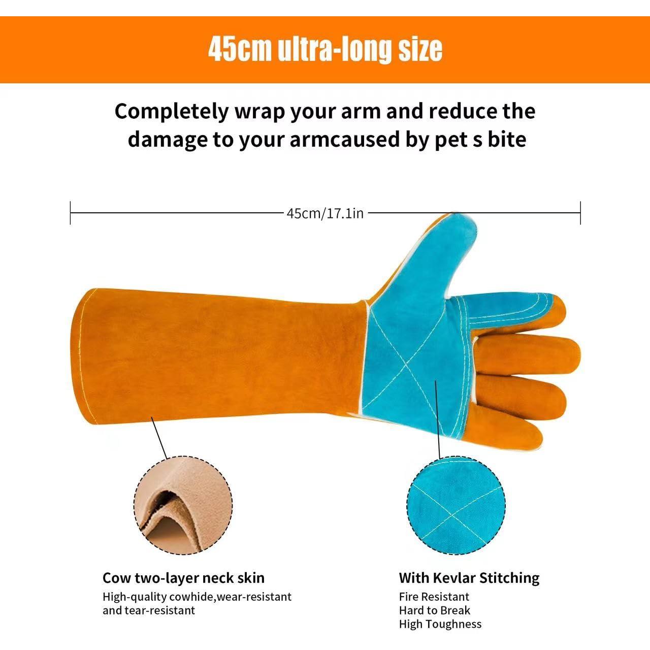 Guantes de Manejo de Animales MOUTCLMB 44.96 cm Doble Cuero