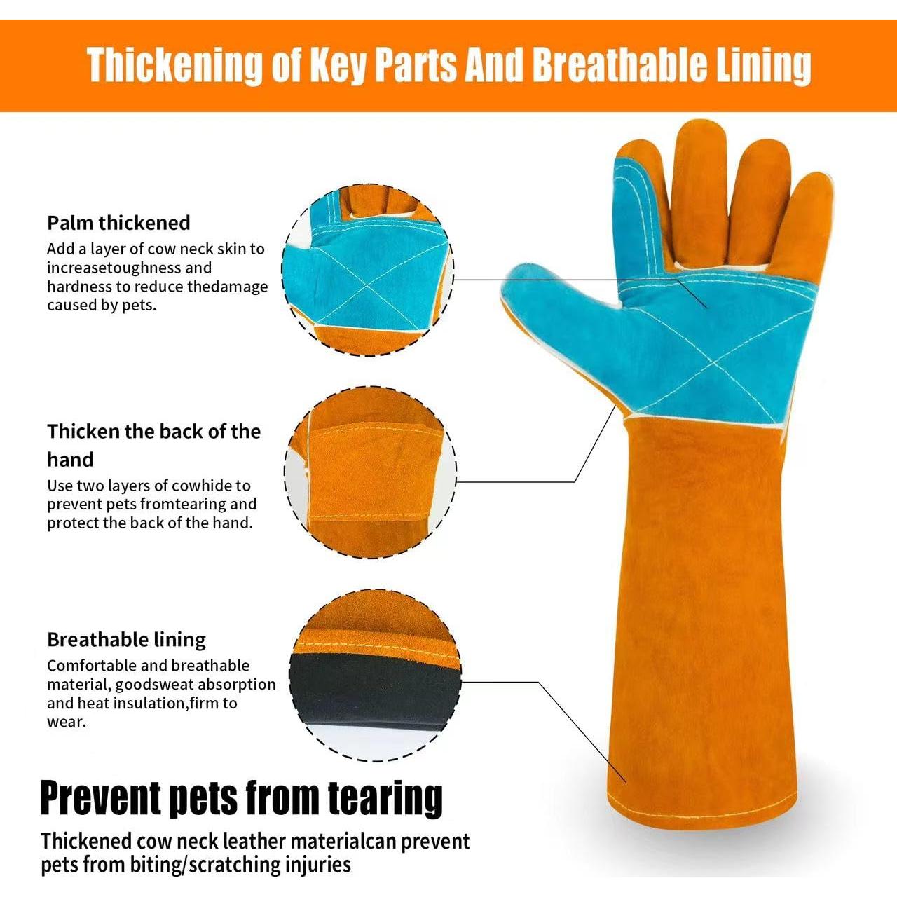 Guantes de Manejo de Animales MOUTCLMB 44.96 cm Doble Cuero