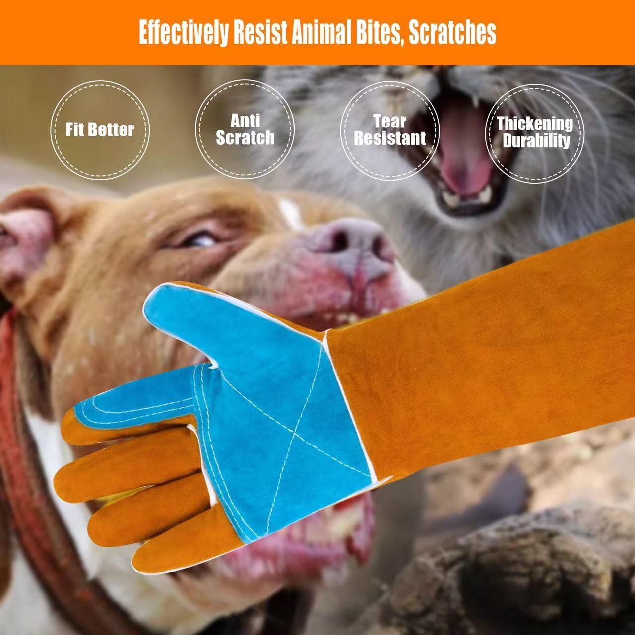 Guantes de Manejo de Animales MOUTCLMB 44.96 cm Doble Cuero