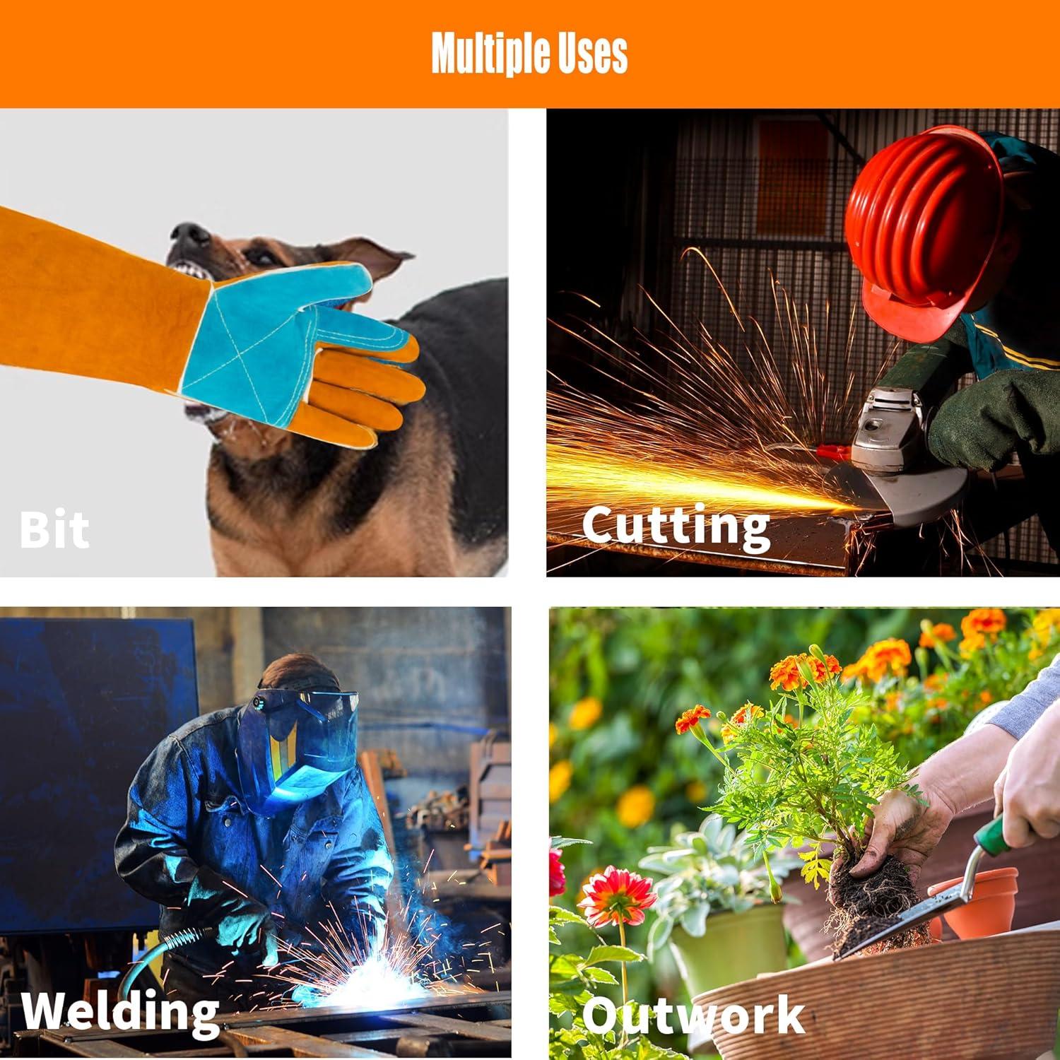 Guantes de Manejo de Animales MOUTCLMB 44.96 cm Doble Cuero