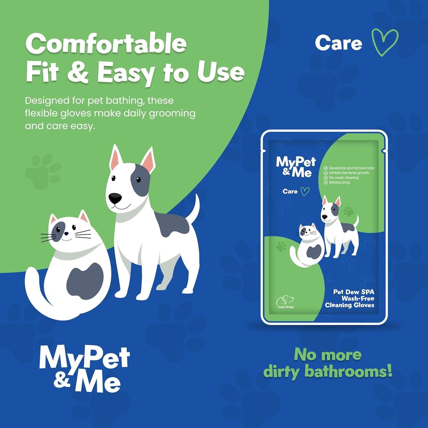 Guantes Desechables para Mascotas My Pet & Me 19.4x12.7cm