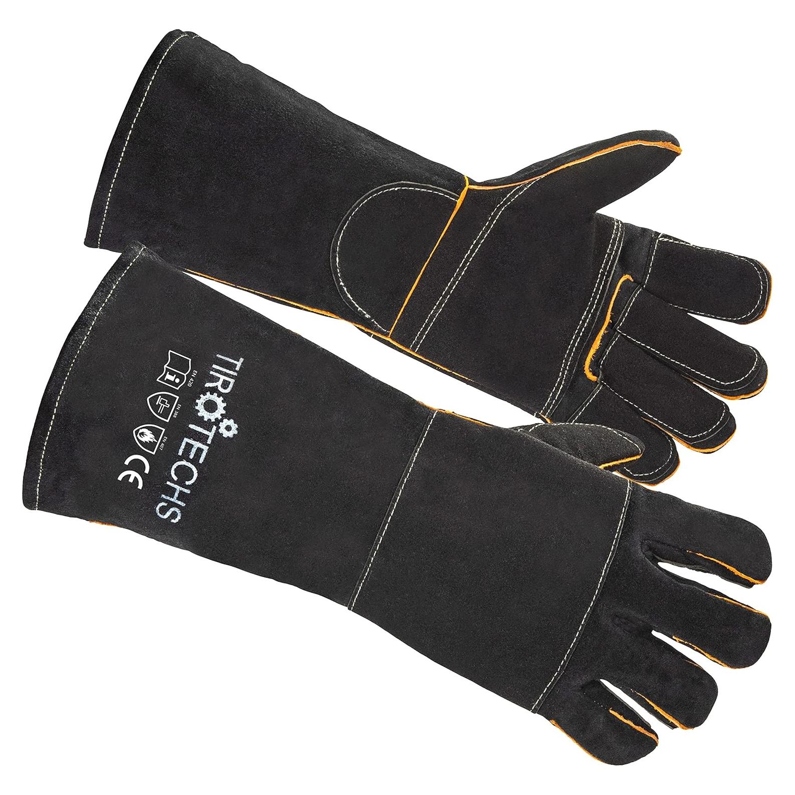 Guantes de Protección TIROTECHS para Manejo de Mascotas - Amarillo