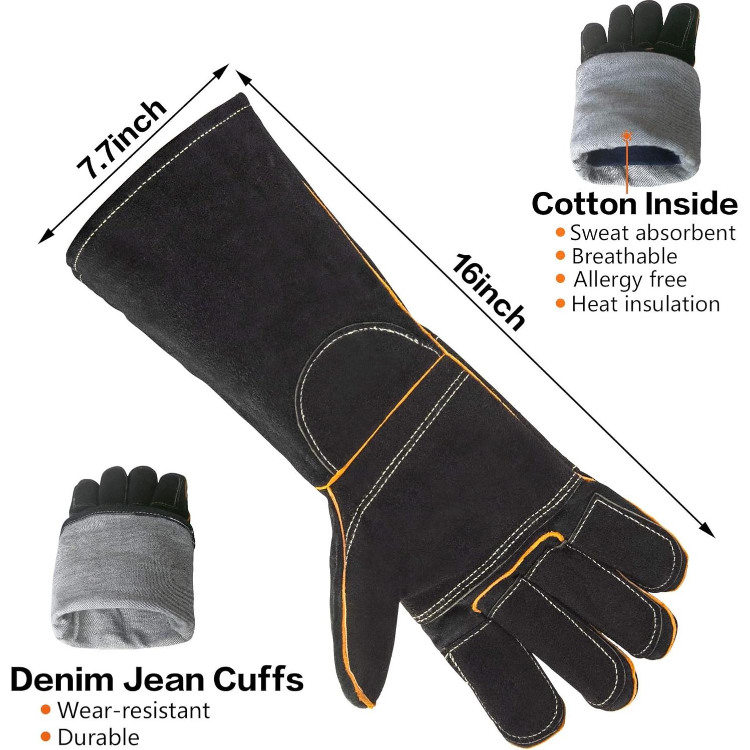 Guantes de Protección TIROTECHS para Manejo de Mascotas - Amarillo