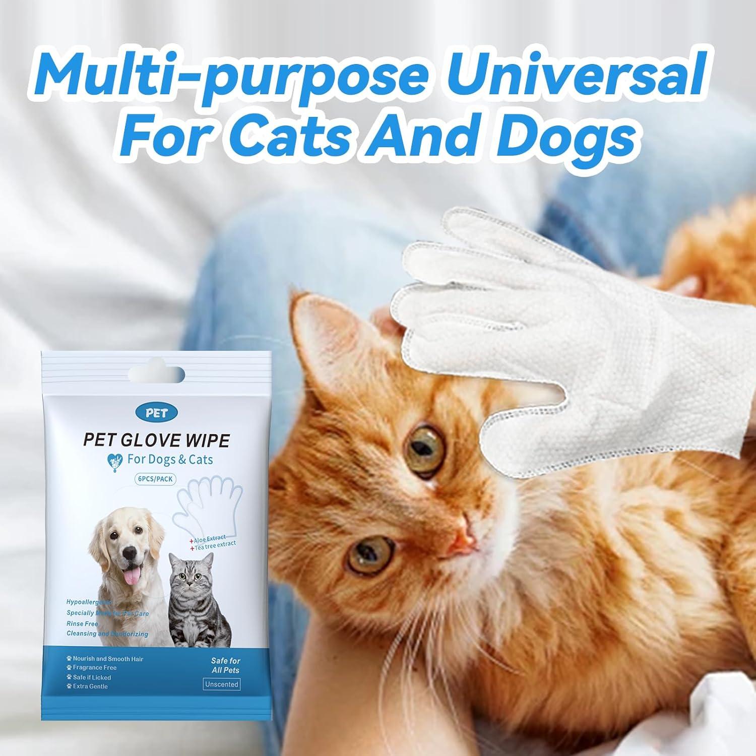 Toallitas para mascotas WGP - Guantes de limpieza 18 pcs