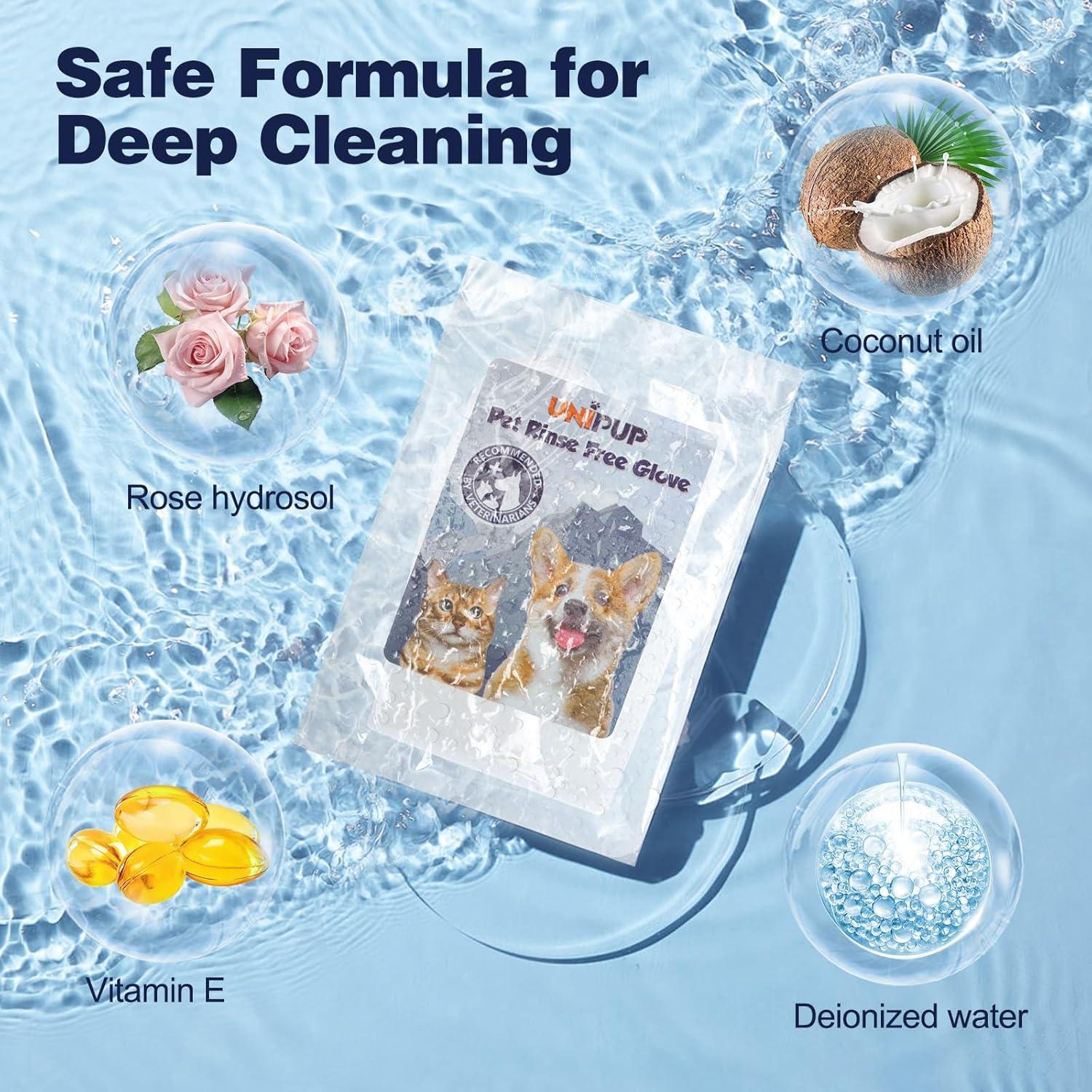 Guantes de Limpieza para Perros UNIPUP - 15 Unidades Aroma Coco
