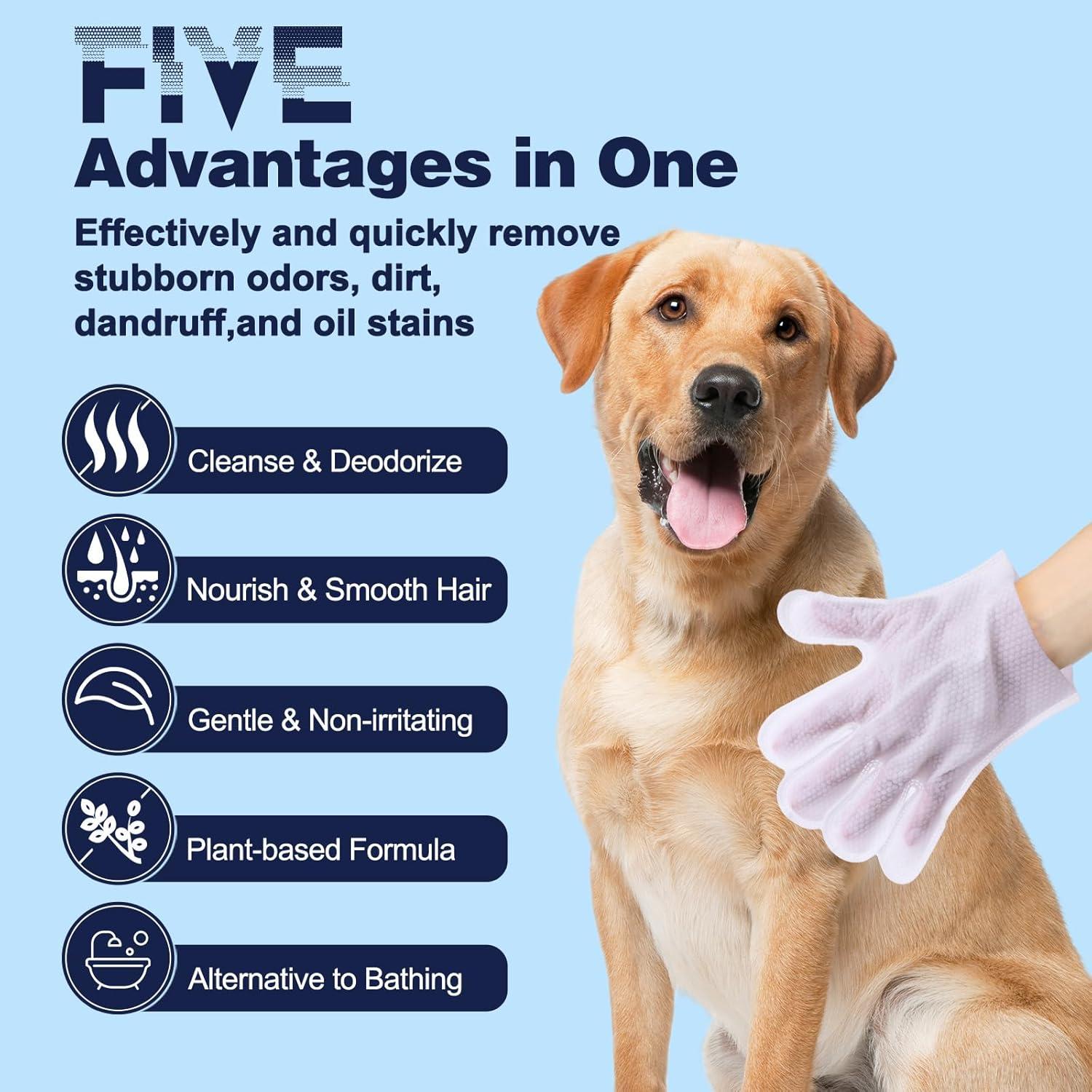 Guantes de Limpieza para Perros UNIPUP - 15 Unidades Aroma Coco