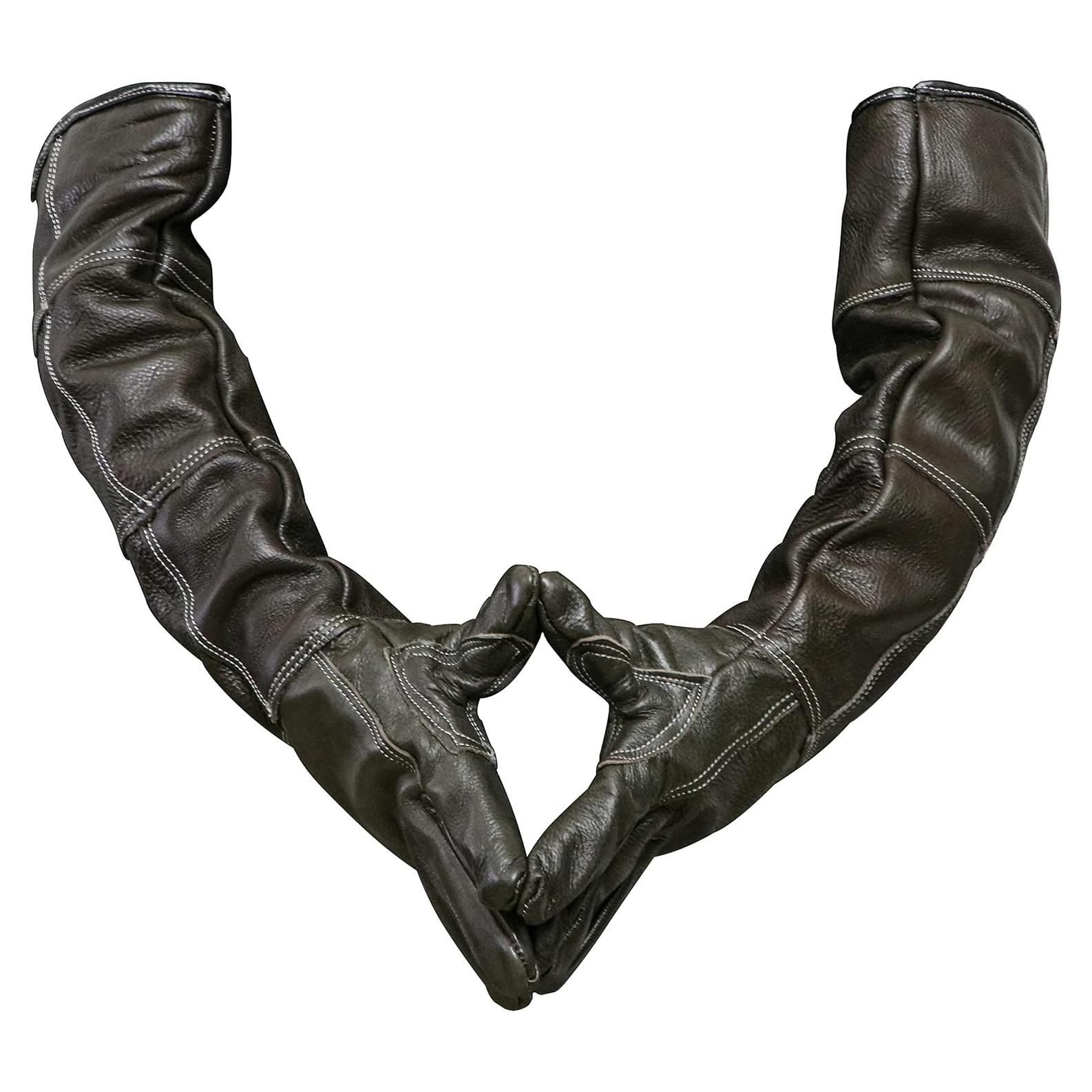 Guantes de Manejo de Animales AOWPFVV Impermeables 2 Capas