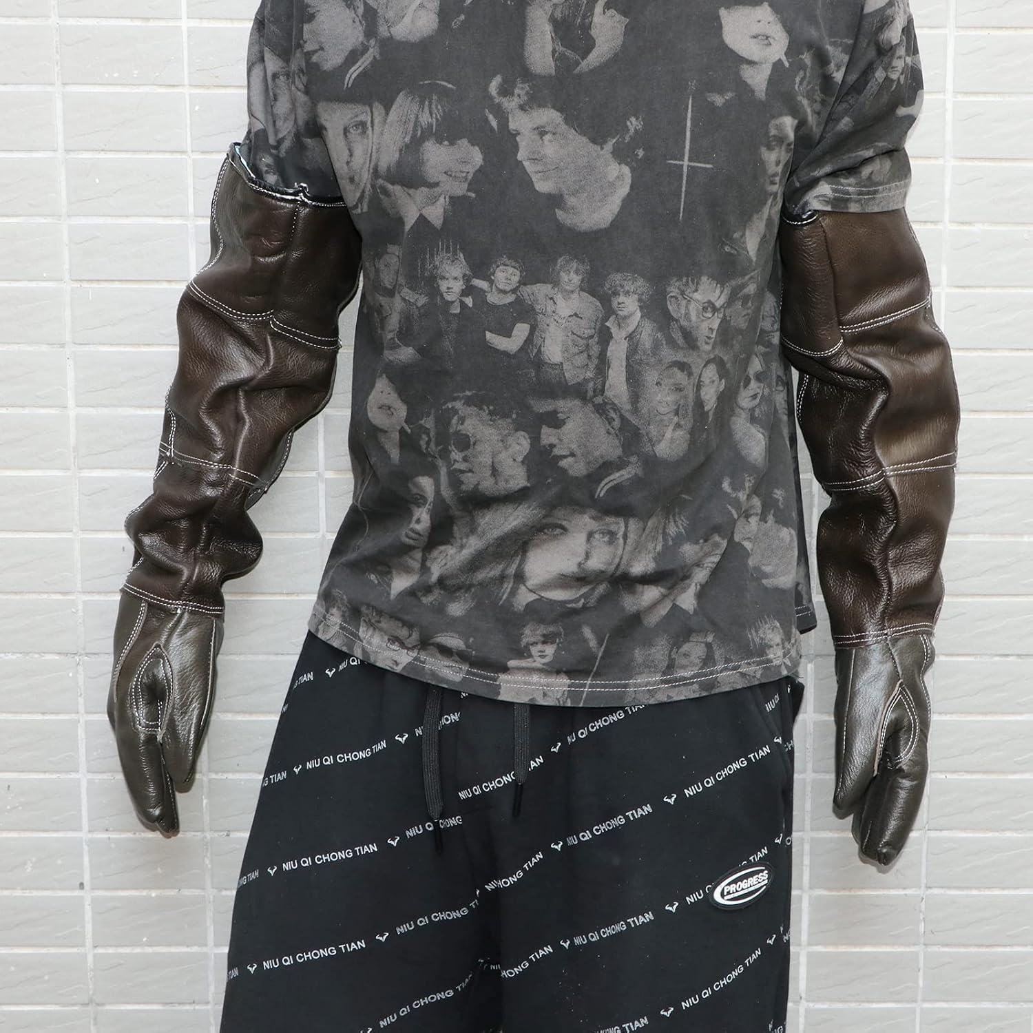 Guantes de Manejo de Animales AOWPFVV Impermeables 2 Capas