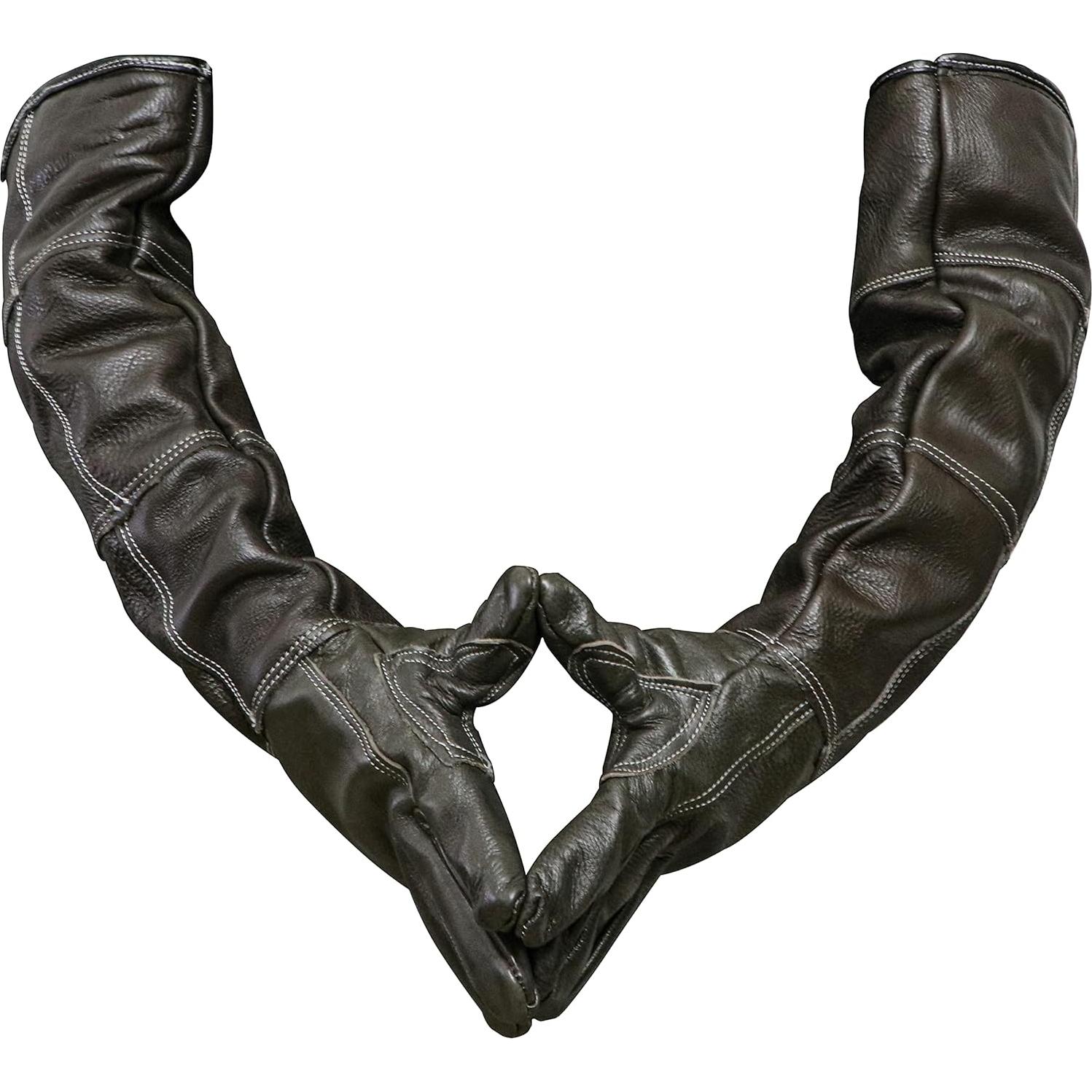 Guantes de Manejo de Animales AOWPFVV Impermeables 2 Capas