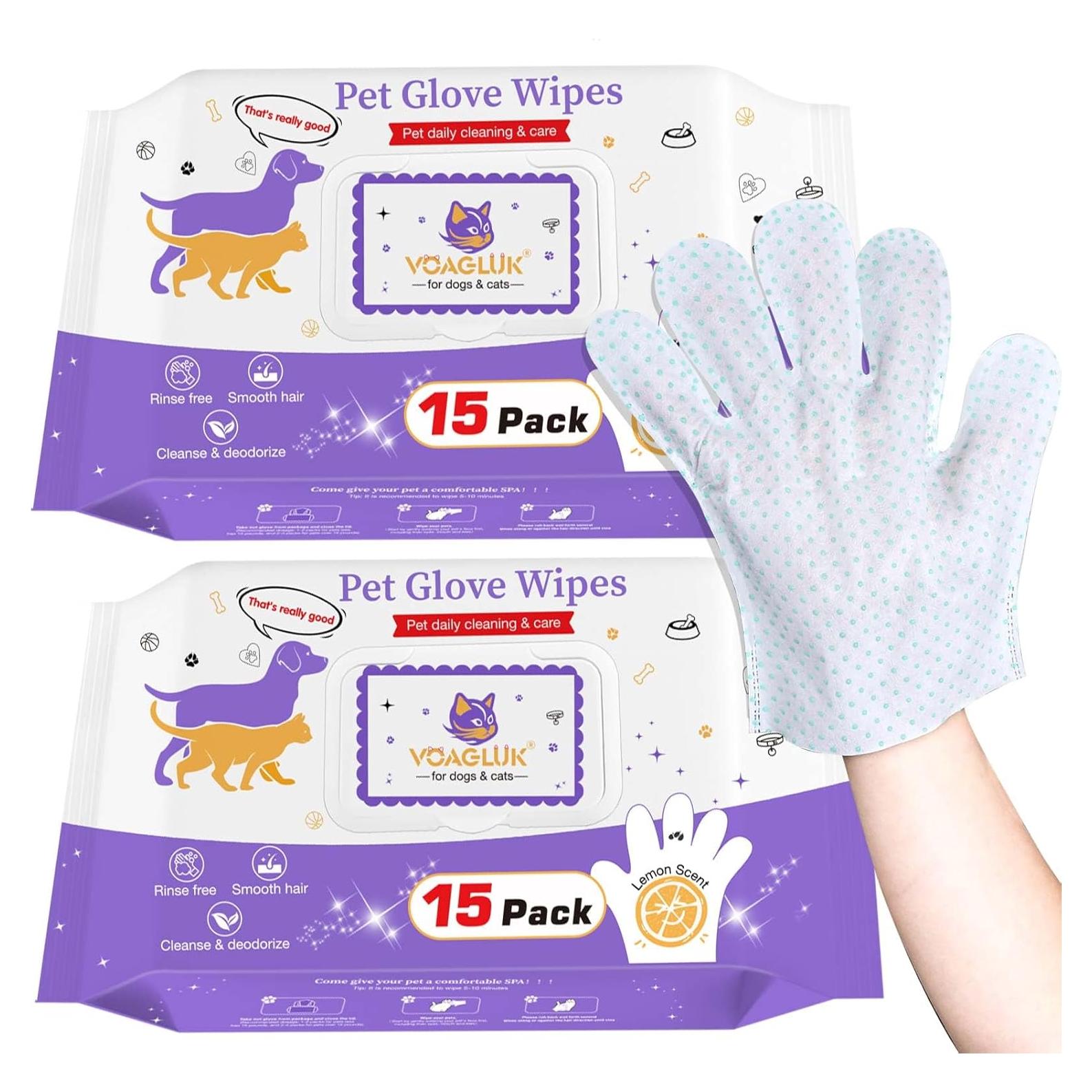 30 Toallitas para Perros VoagLuk - Limpieza y Desodorización