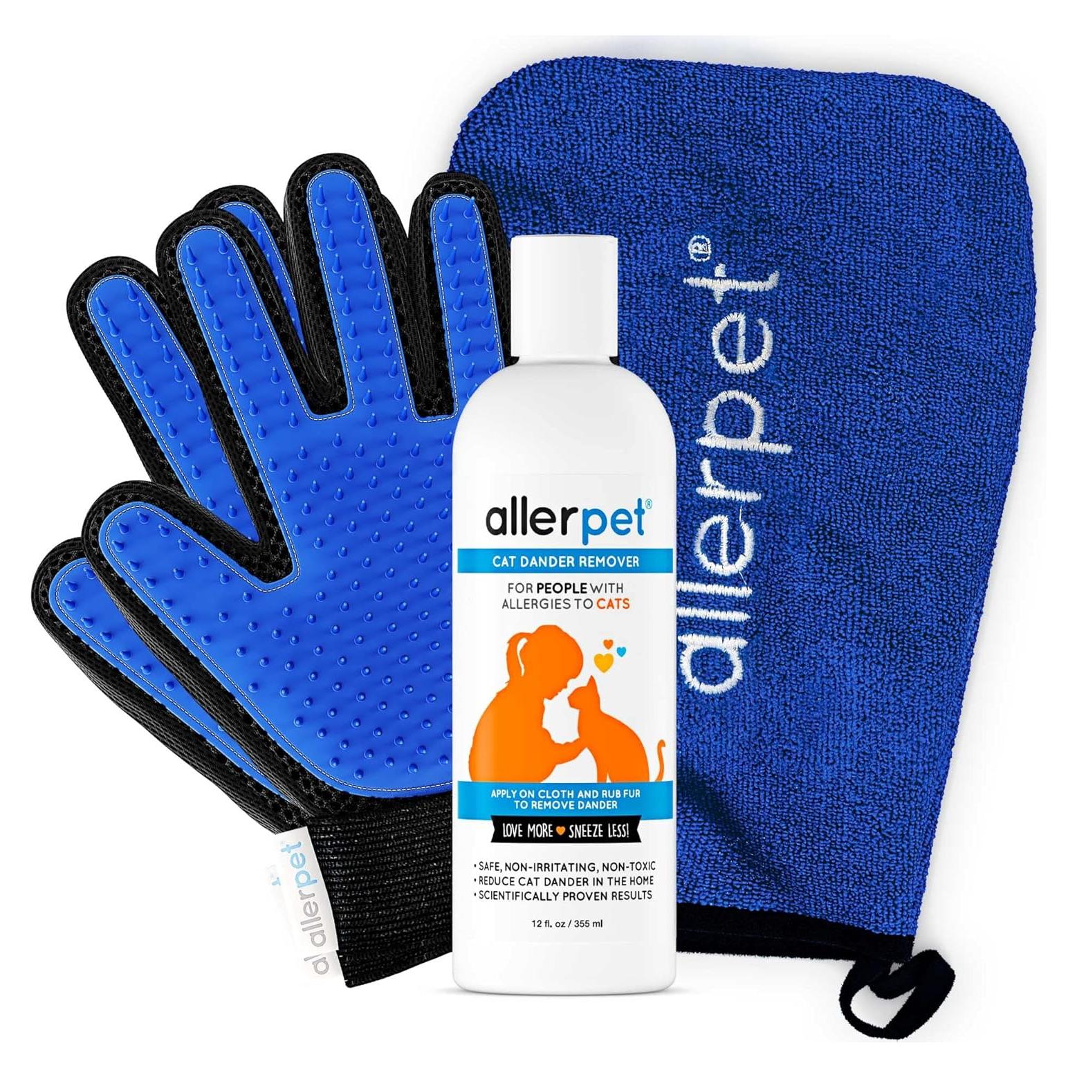 Removedor de Dander de Gato Allerpet 340g con Guantes Gratis