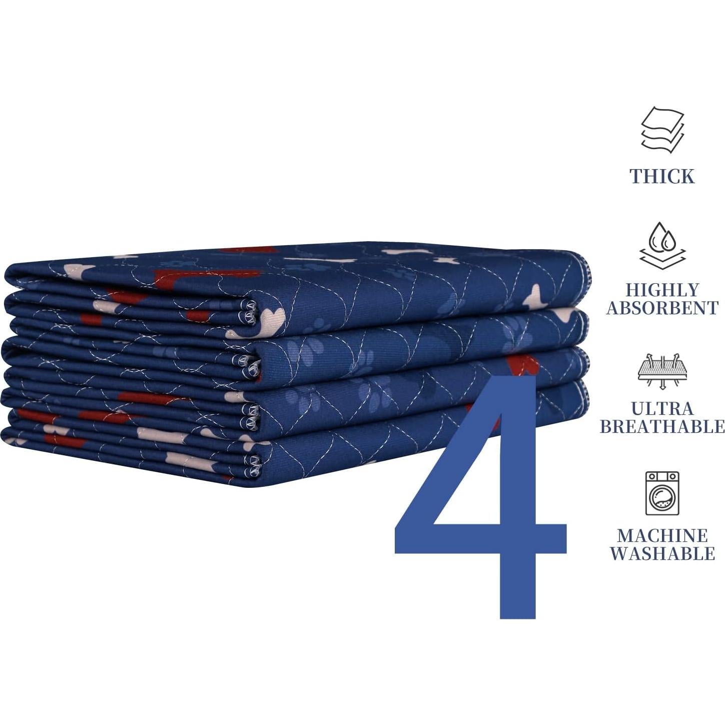 Alfombrillas Lavables para Perros SincoPet 24x24 cm - Paquete de 4