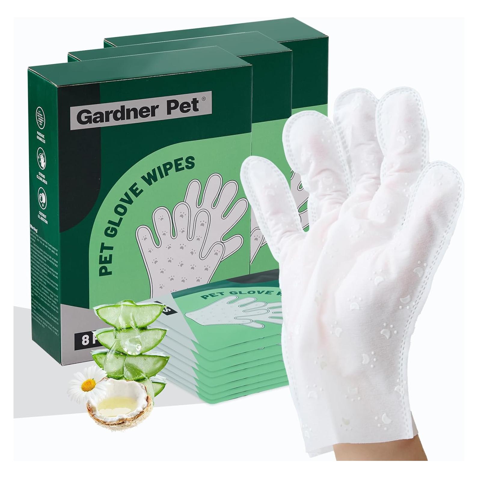 Toallitas para Mascotas Gardner Pet 24 PCS Hipoalergénicas