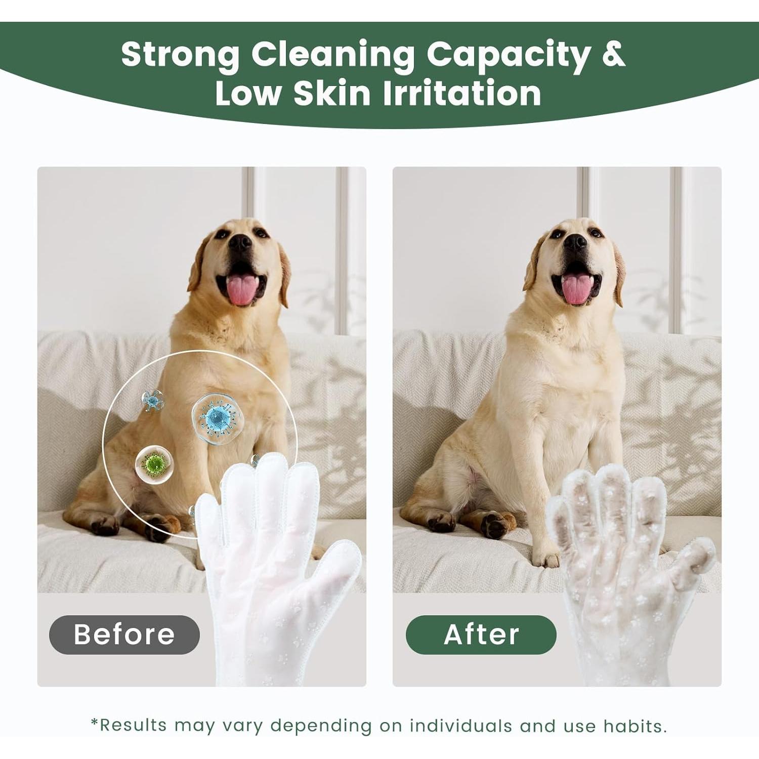 Toallitas para Mascotas Gardner Pet 24 PCS Hipoalergénicas