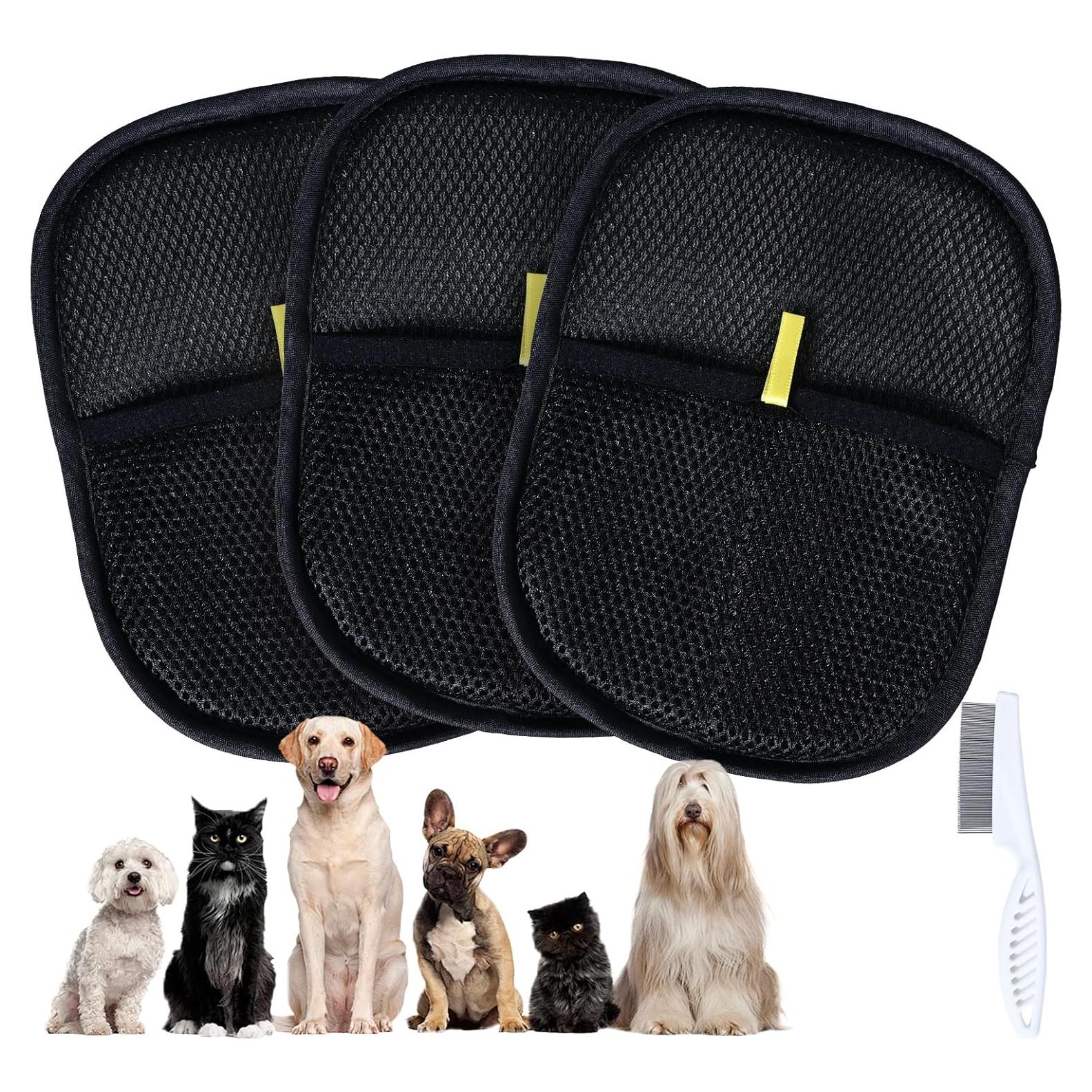 Guantes Electroestáticos para Remover Pelo de Mascotas - 2 PCS