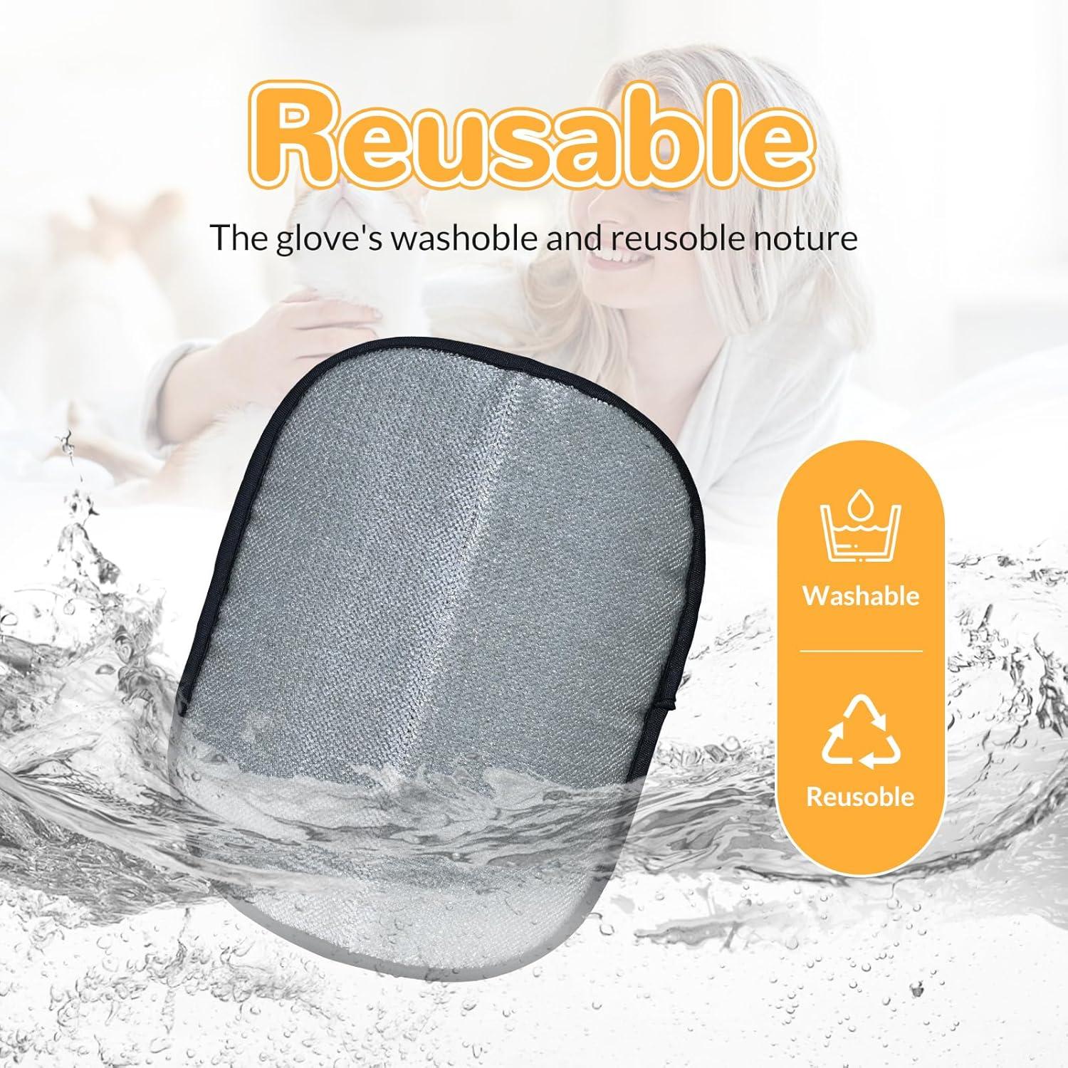 Guantes Electroestáticos para Remover Pelo de Mascotas - 2 PCS