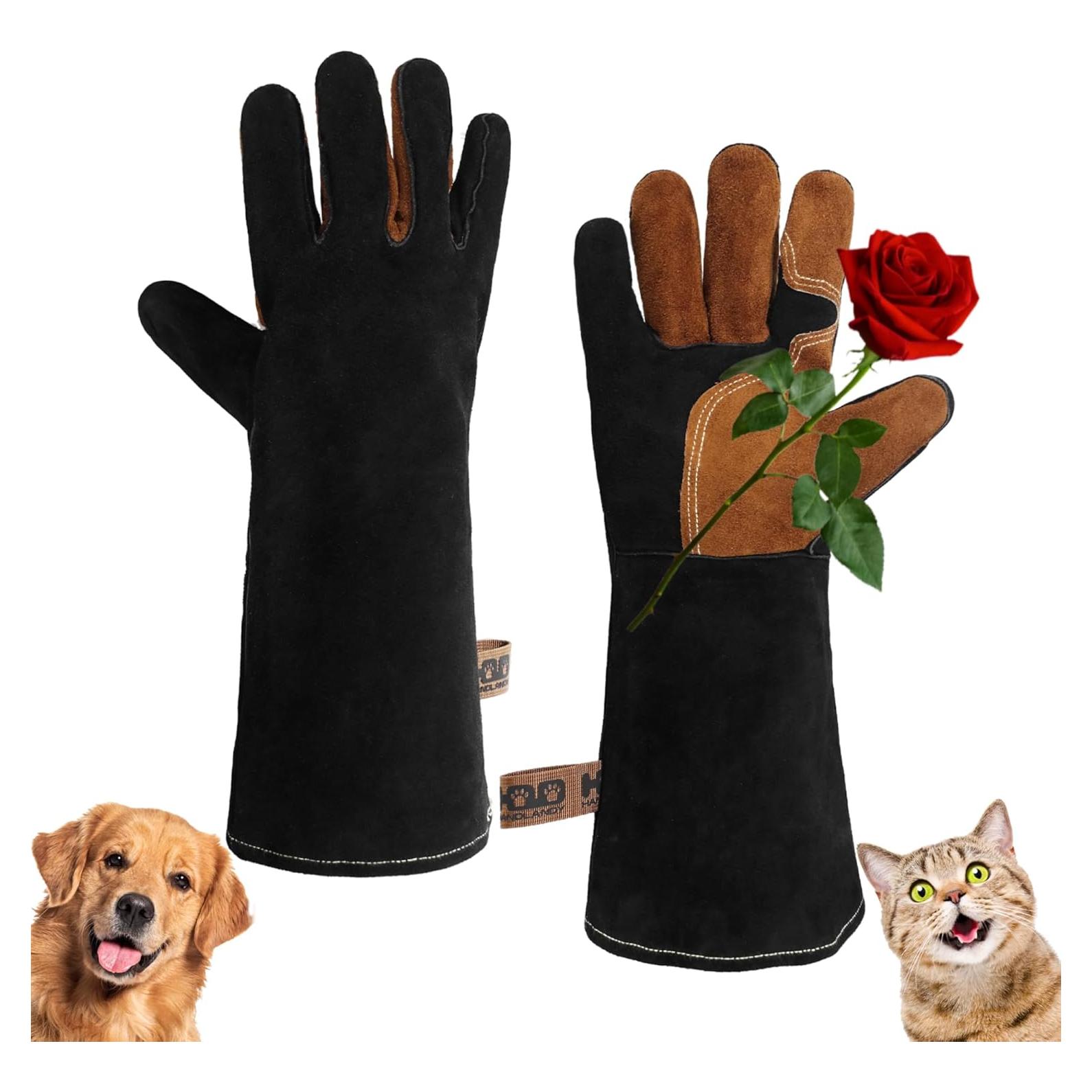 Guantes para Manejo de Animales HANDLANDY 40.64cm Negros