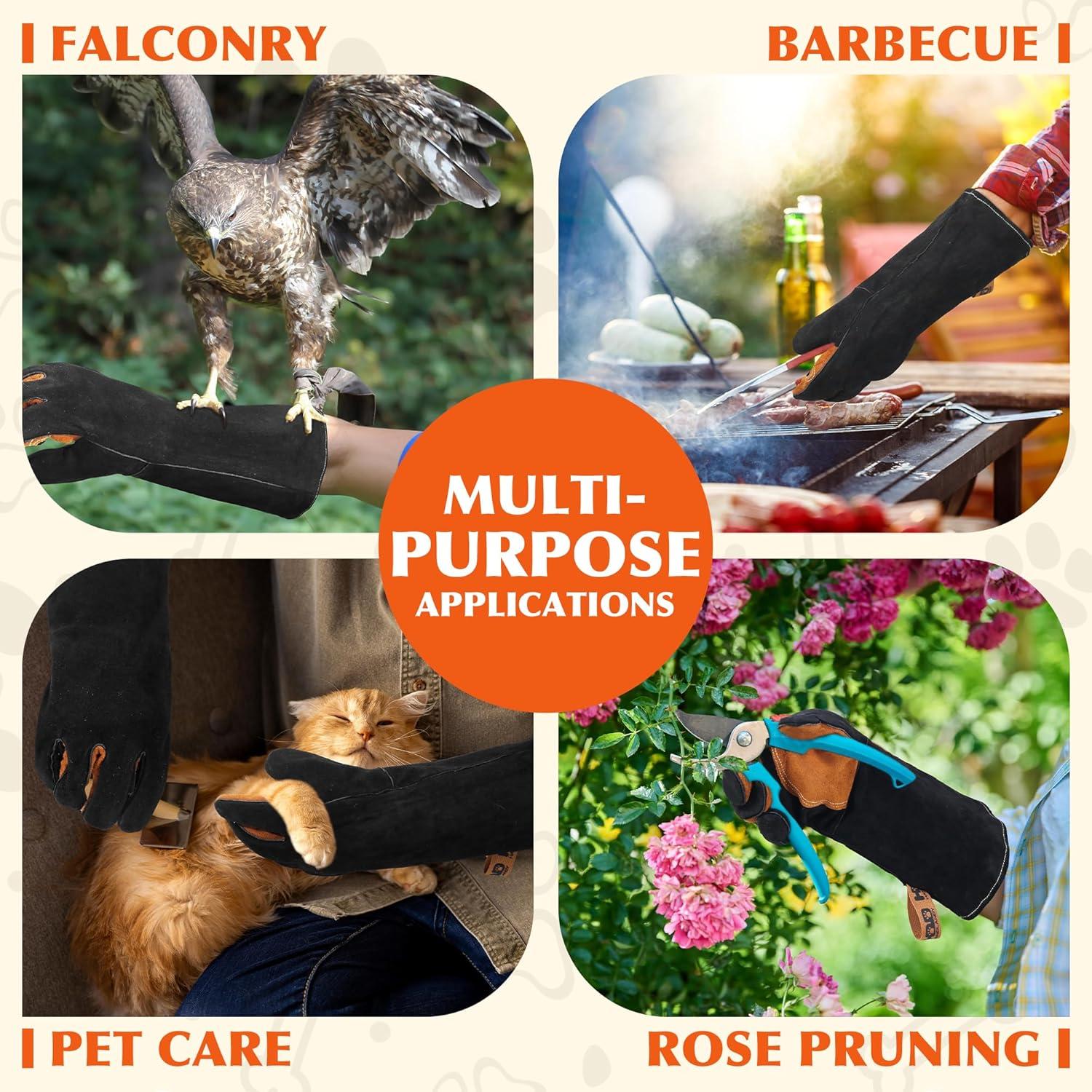 Guantes para Manejo de Animales HANDLANDY 40.64cm Negros