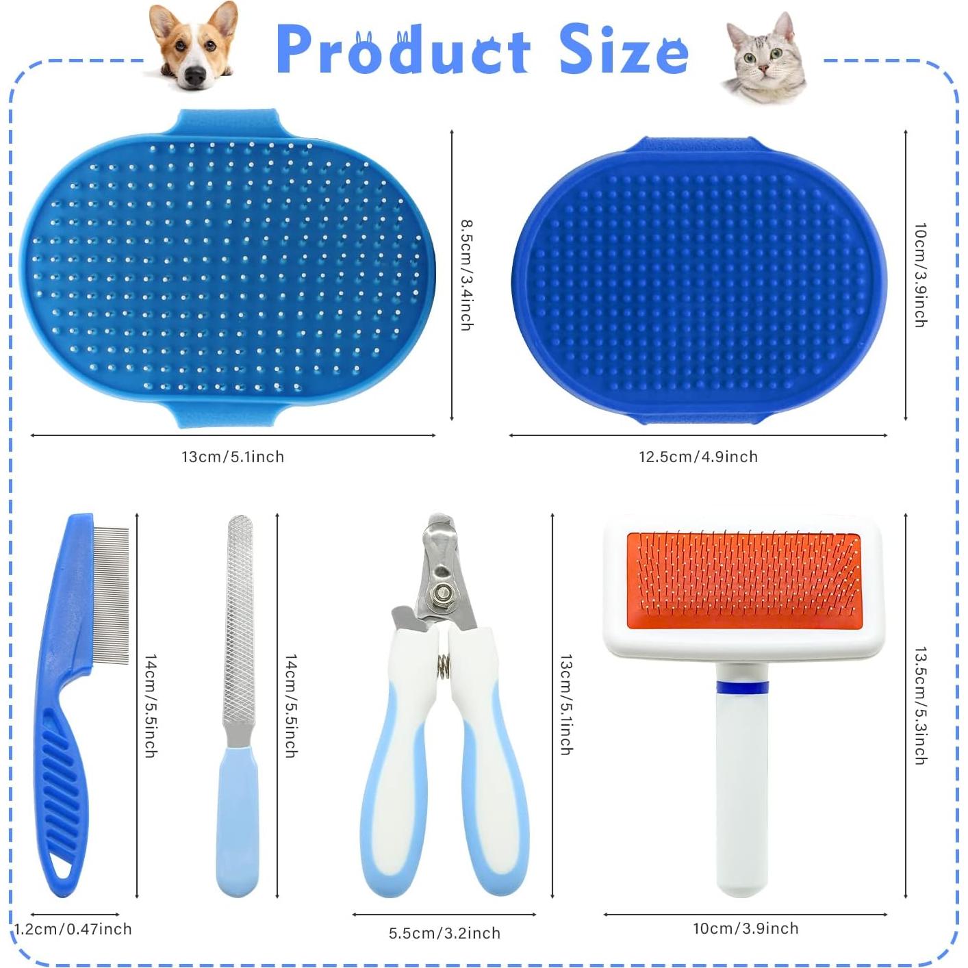 Kit de Aseo para Mascotas Crafterlife - 6 Piezas para Conejos y Gatos