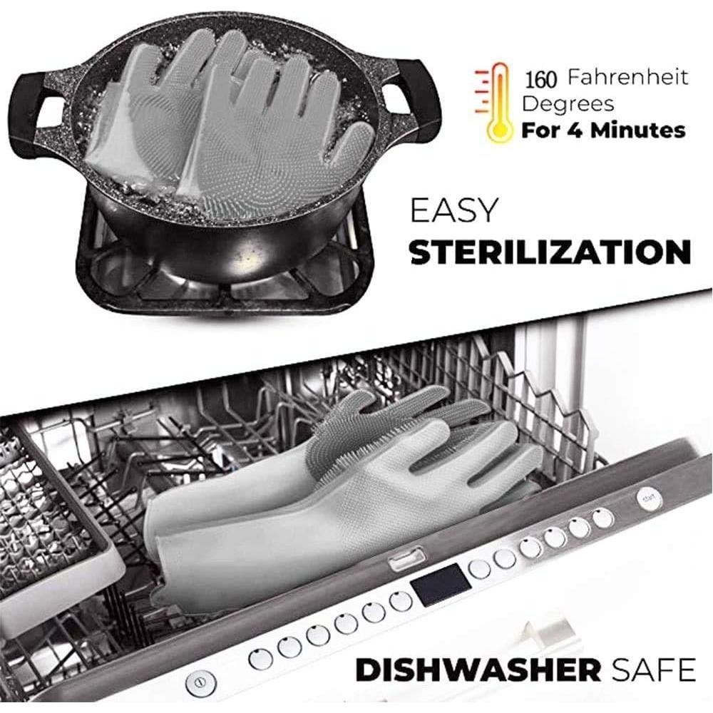 Guantes de Aseo para Mascotas Sene de Silicona 34x16 cm