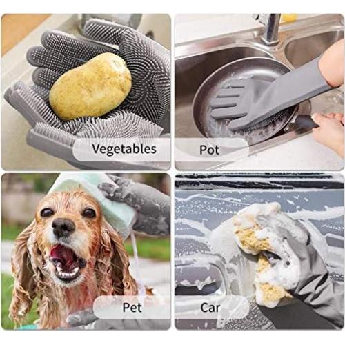 Guantes de Aseo para Mascotas Sene de Silicona 34x16 cm