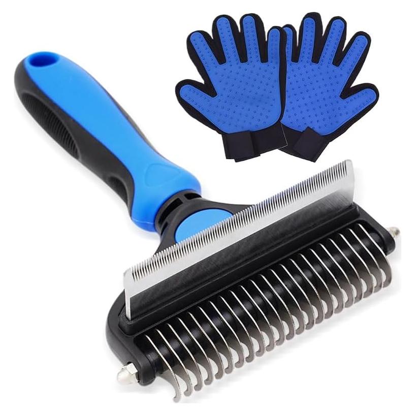 Cepillo de Aseo 2 en 1 CORIMEI para Perros y Gatos - Grande