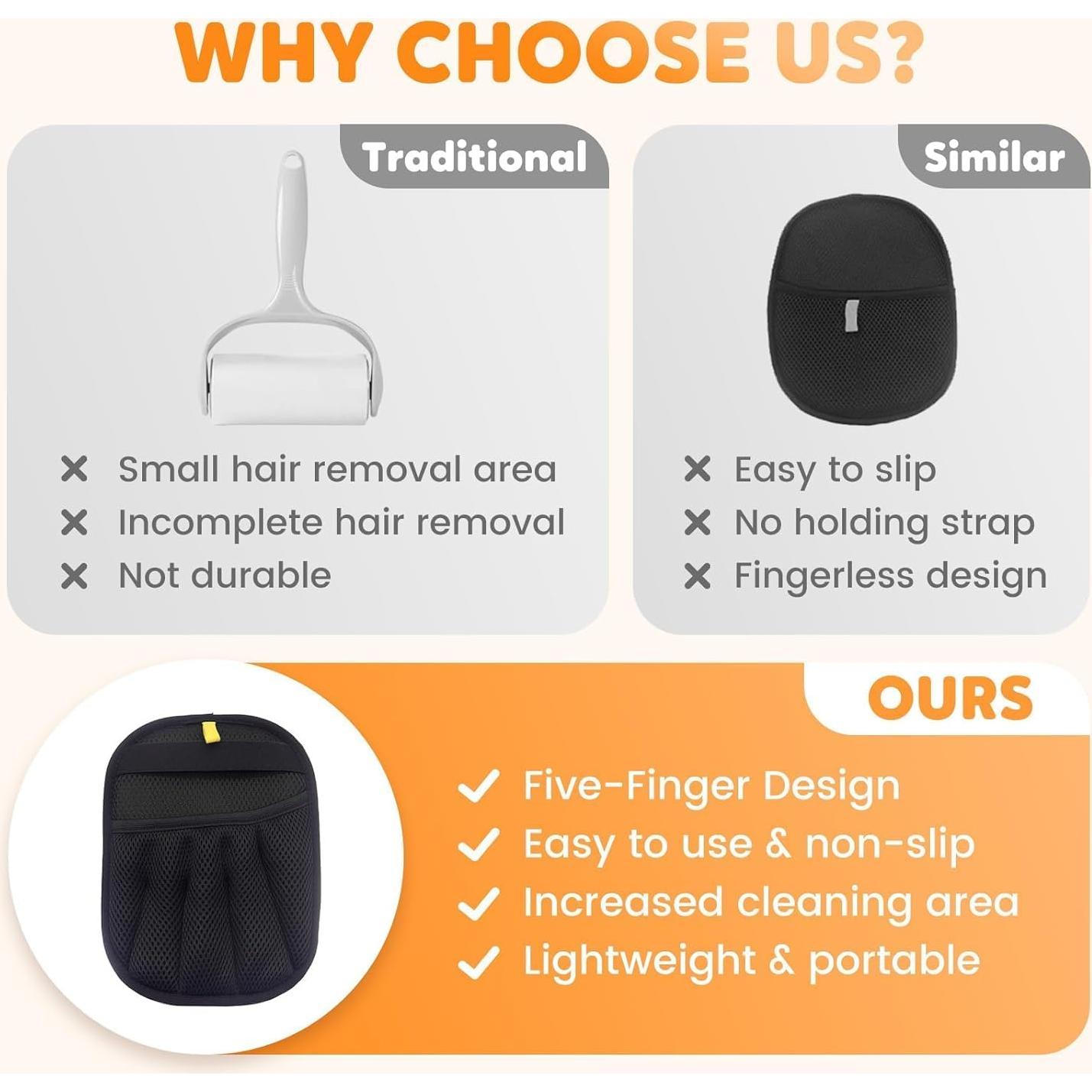 Guante Removedor de Pelo de Mascotas WESUN Reutilizable 2025