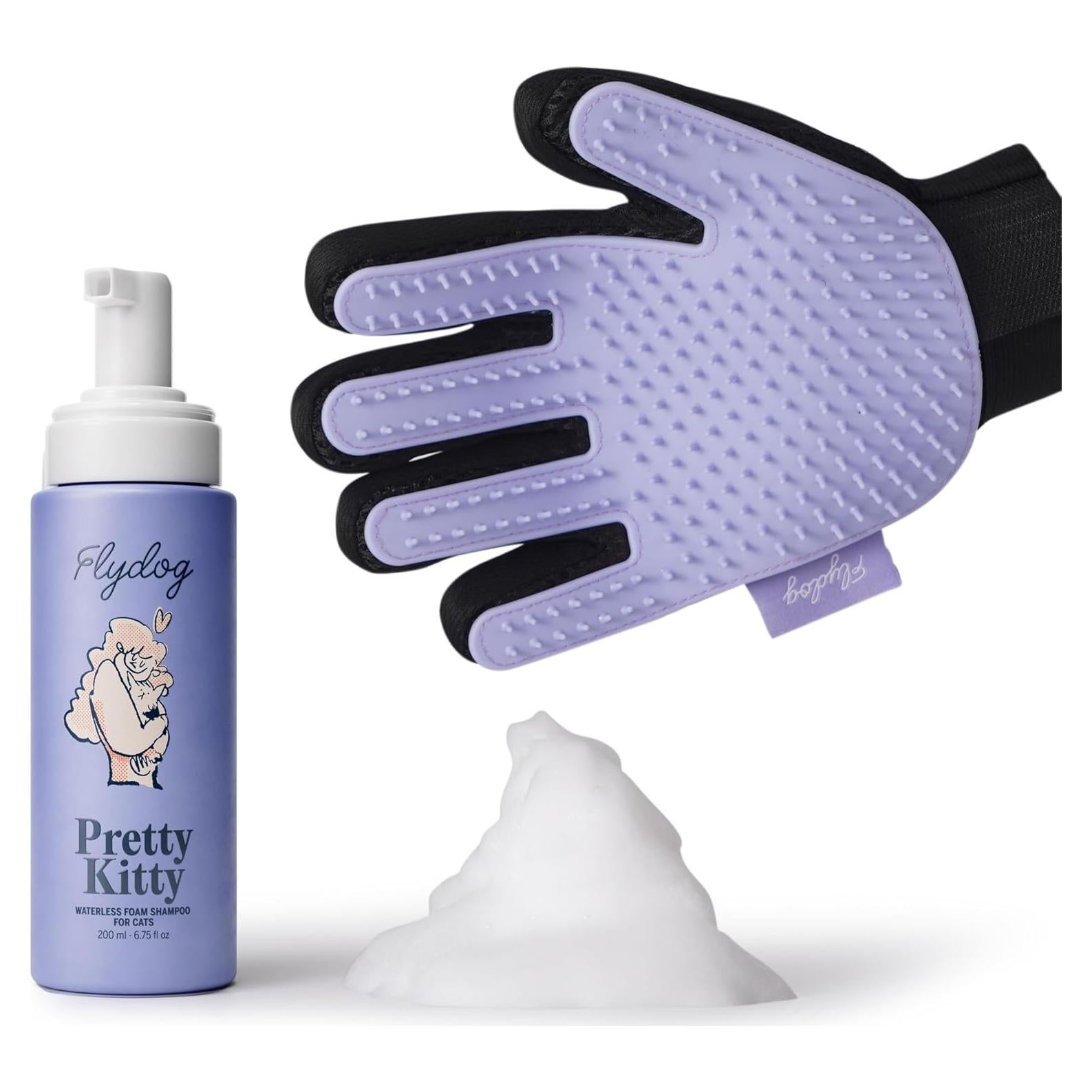Champú Seco para Gatos Pretty Kitty + Guante de Aseo
