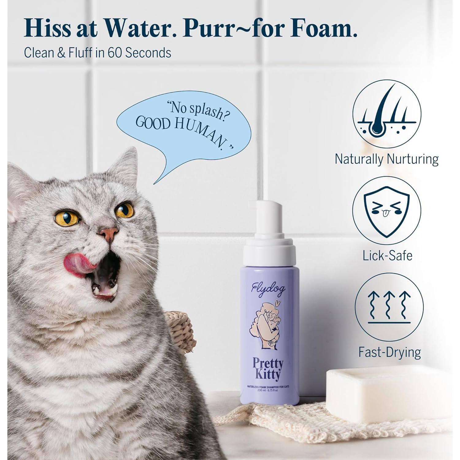 Champú Seco para Gatos Pretty Kitty + Guante de Aseo