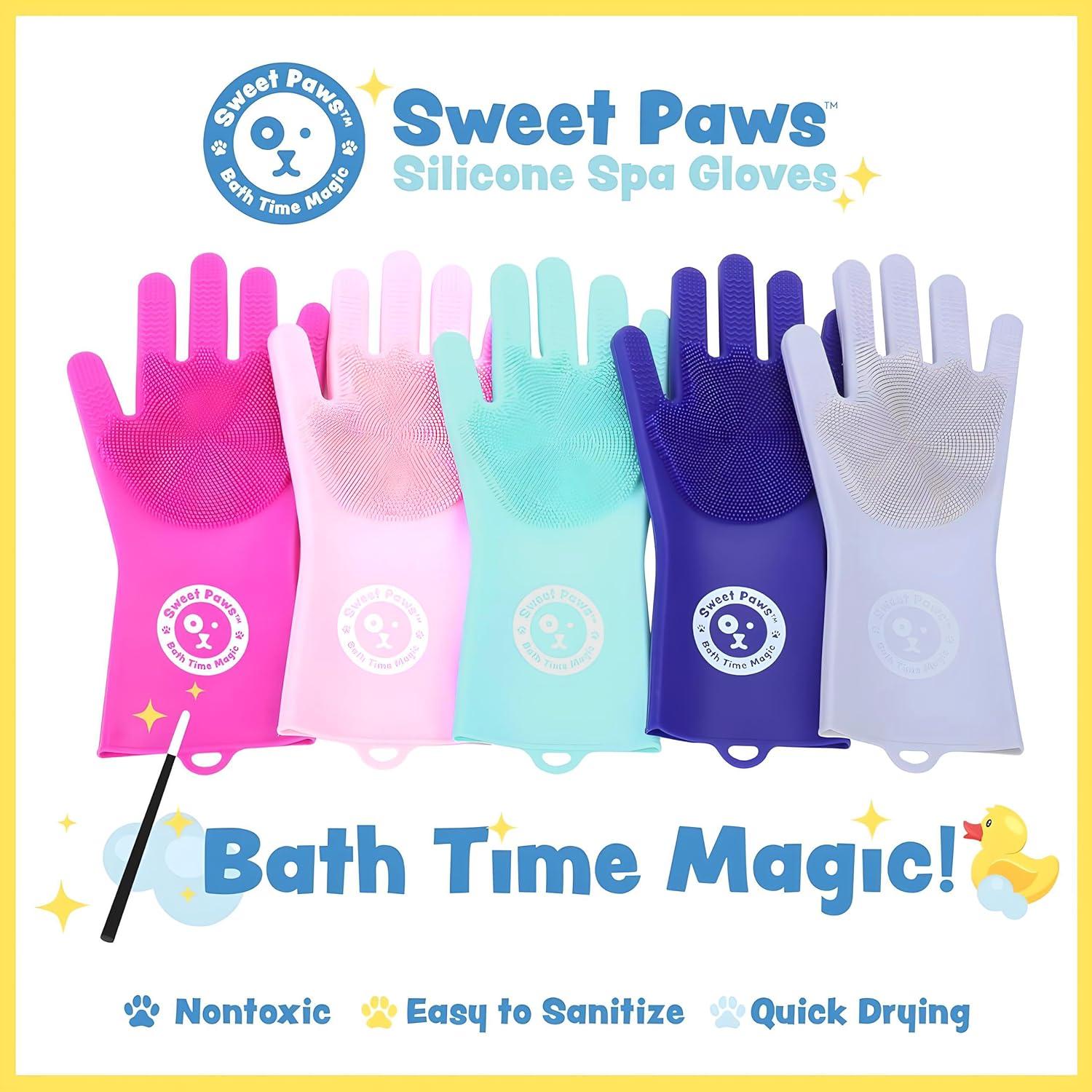 Guantes de Acicalamiento Sweet Paws para Perros y Gatos - Newport Navy