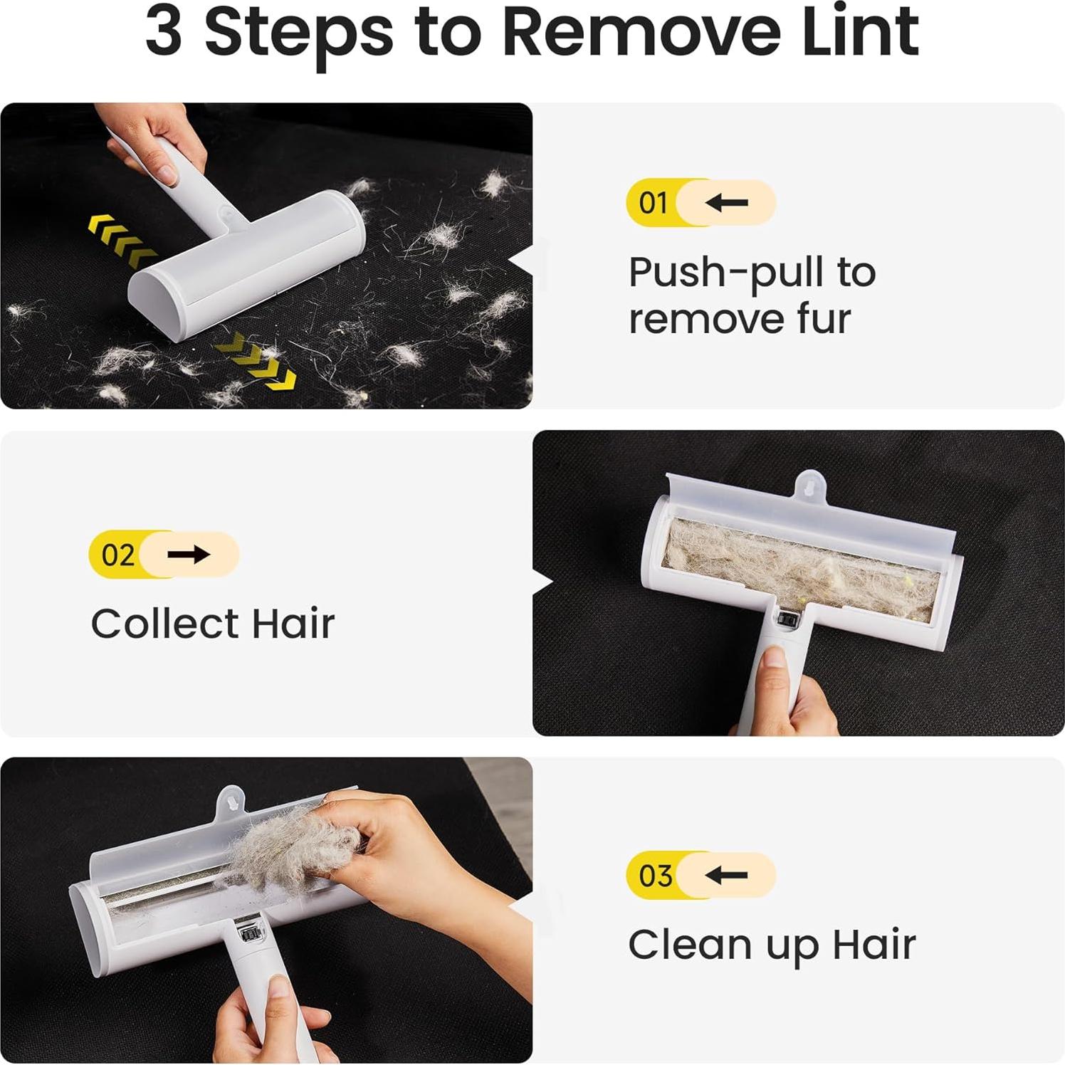 Kit de Eliminación de Pelo de Mascota TripleWood - Rodillo y Estático