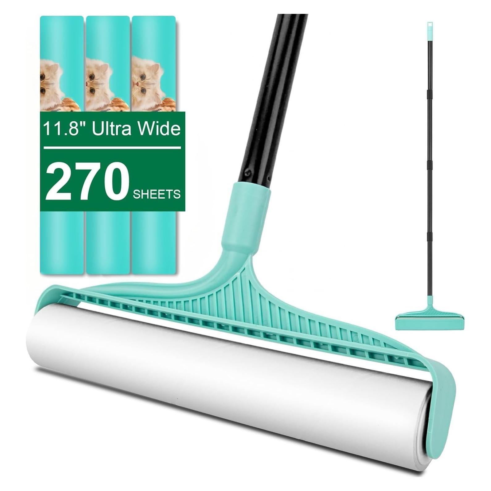 Rodillo de Pelusa KeFanta Grande 30 cm con Mango Ajustable 135 cm