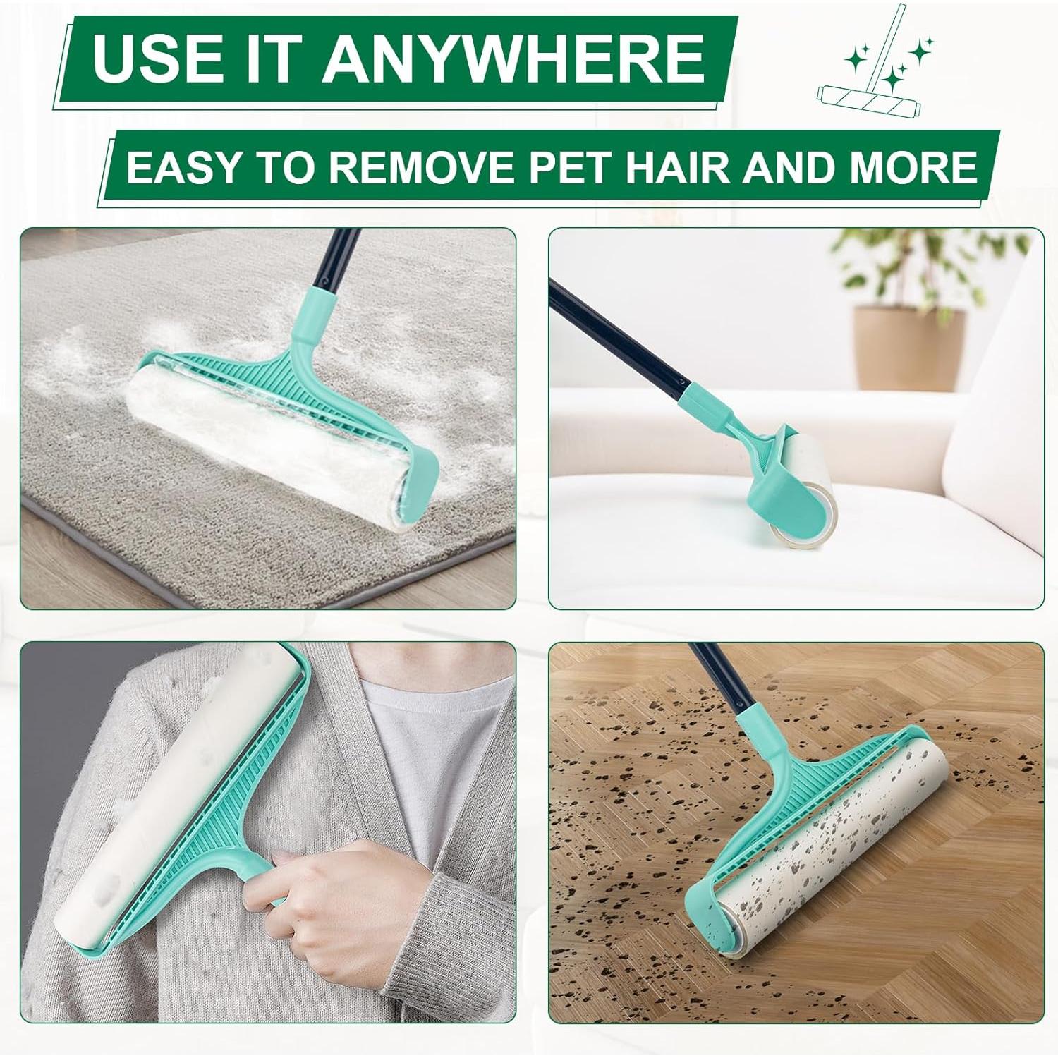 Rodillo de Pelusa KeFanta Grande 30 cm con Mango Ajustable 135 cm