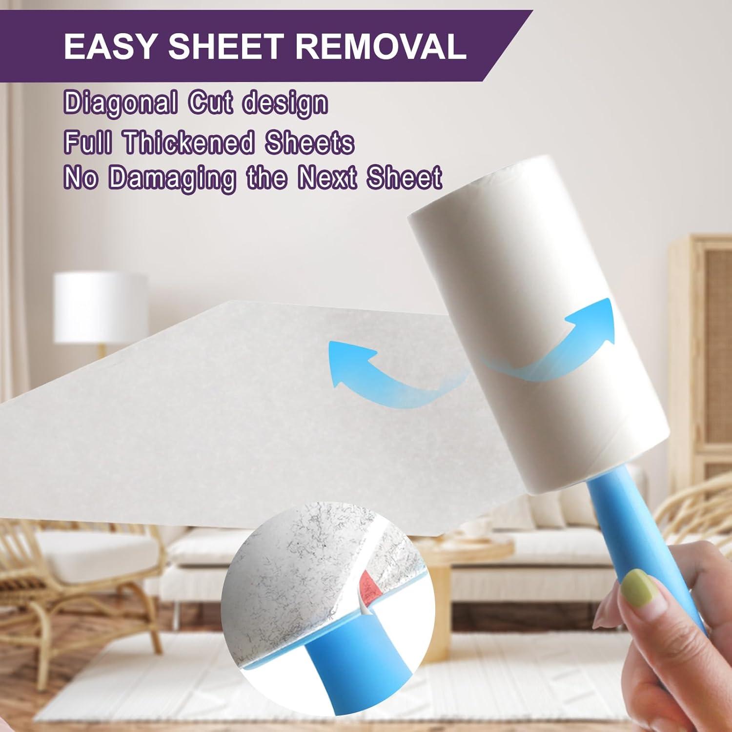 Rodillos Adhesivos para Pelo de Mascota VweRerk - 6 Recargas, 660 Hojas